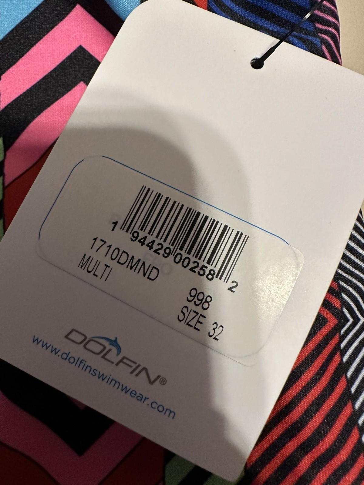 DOLFIN UGLIES One Piece Swimsuit Womens Size 32 BRIGHT GEO PRINT
