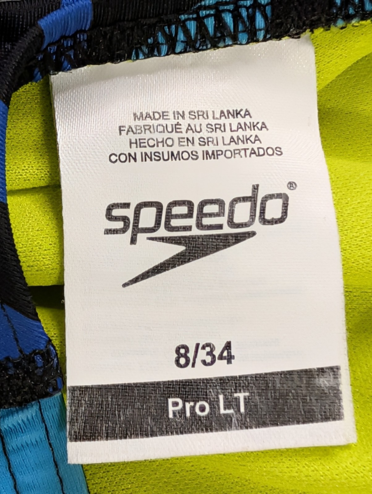 Speedo Disco Boom Flyback One Piece Swimsuit Womens 8 34 Blue ProLT Training