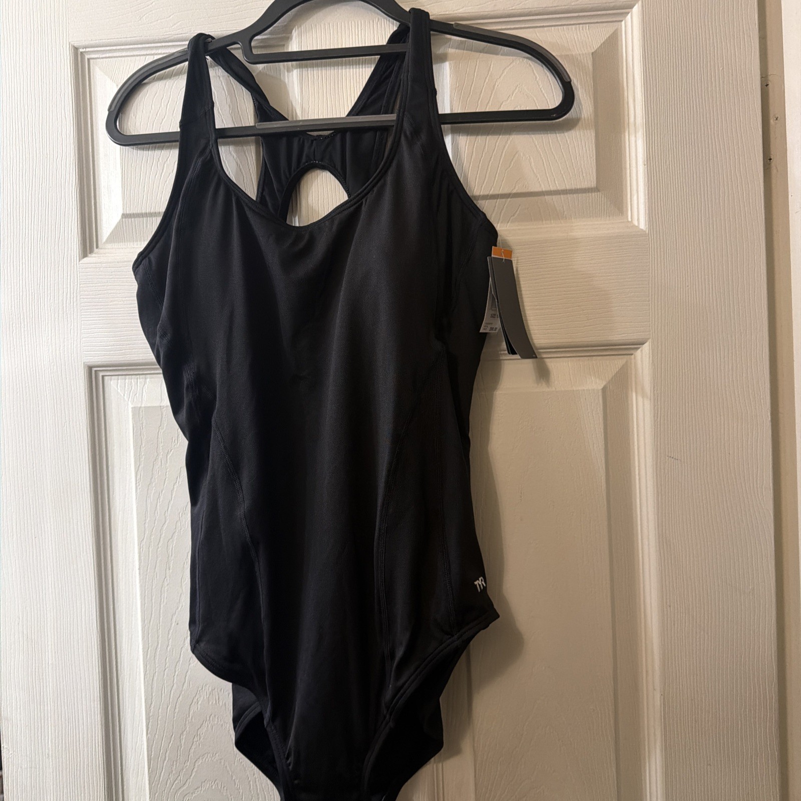 TYR Swimsuit One Piece Solid Female Color Black NWT. Size 16