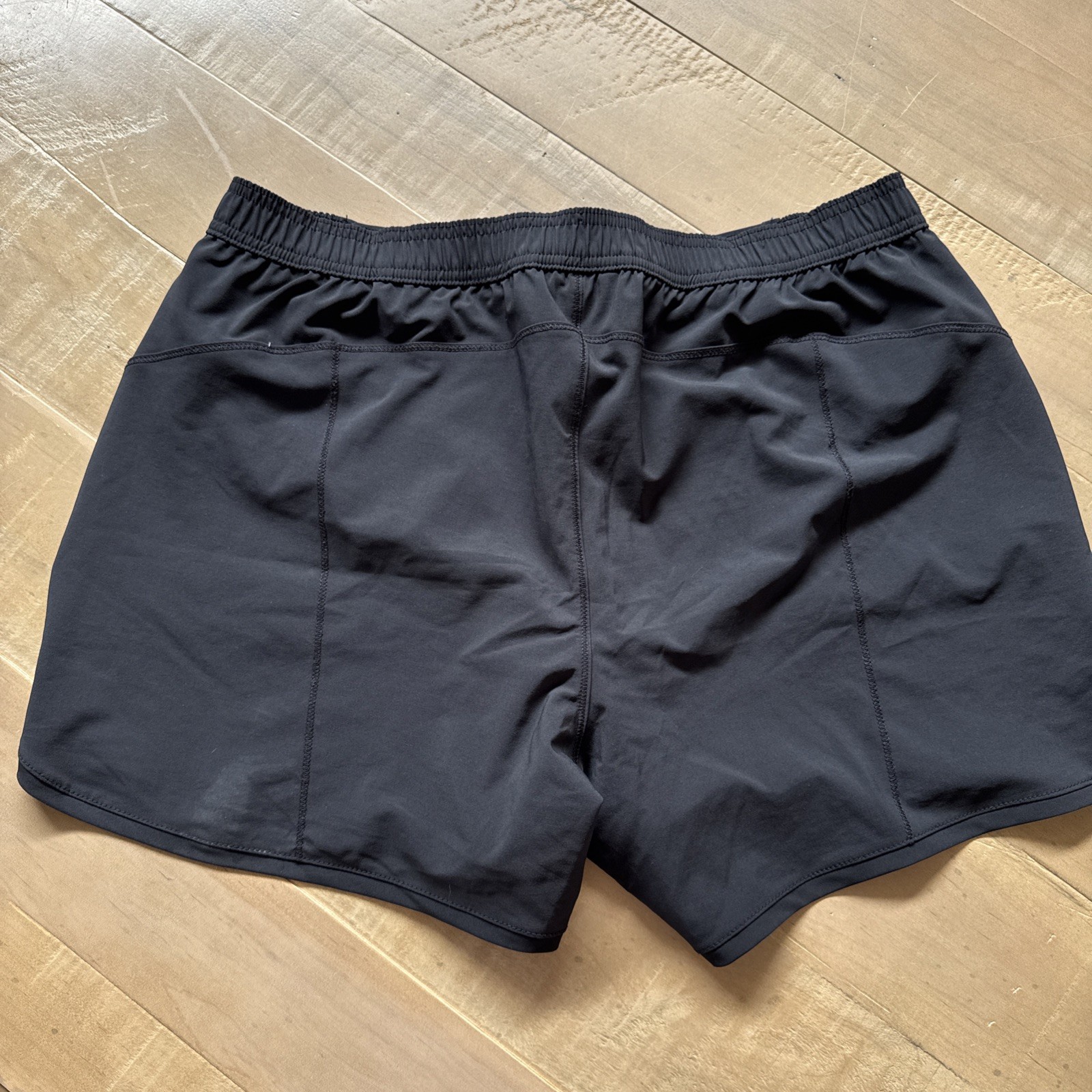 Land’s End Swim Shorts With Pockets With Panty, Black, Size 16