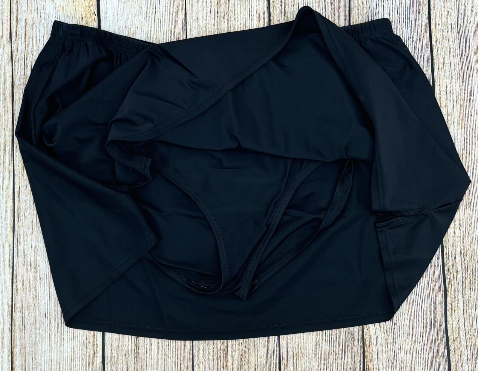 Croft & Barrow Swim Skirt Size 22W High Rise Skirtini Swim Bottom Woman’s Black