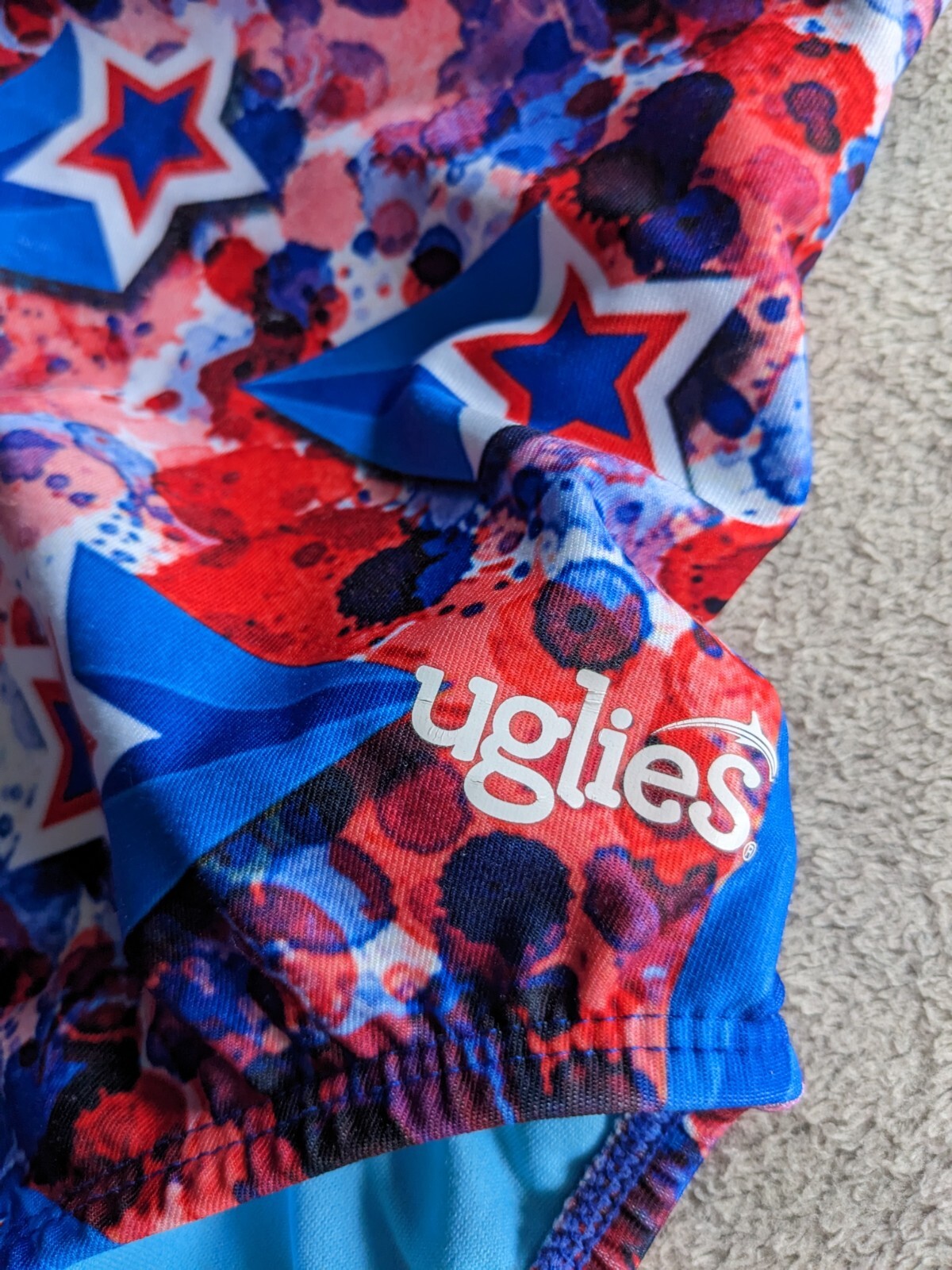 DOLFIN – UGLIES One Piece Swimsuit Womens Size 30 Red Blue White