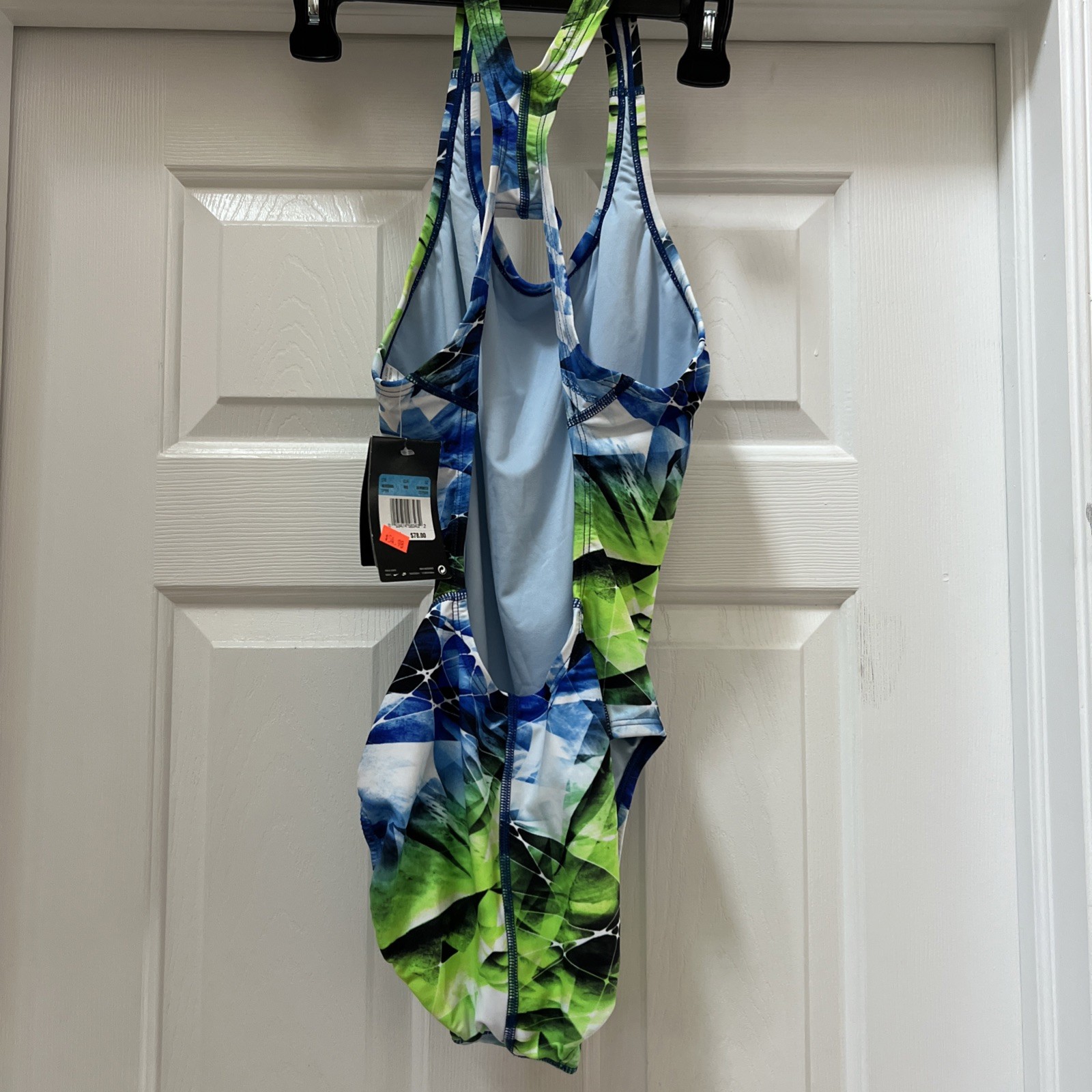 NWT Women’s Nike NX Race Back One Piece Competitive Swim Suit 36 wms 10 Multi