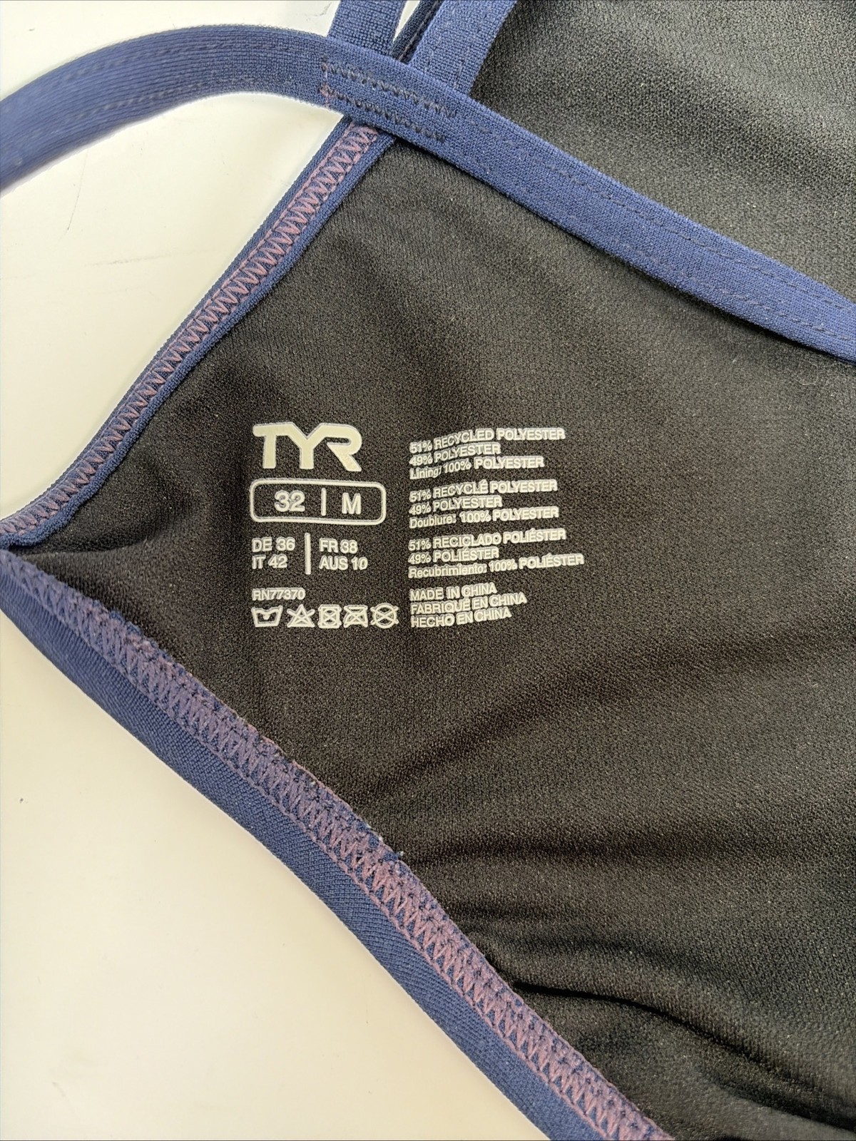 TYR Swimsuit, Blue, Size 32M
