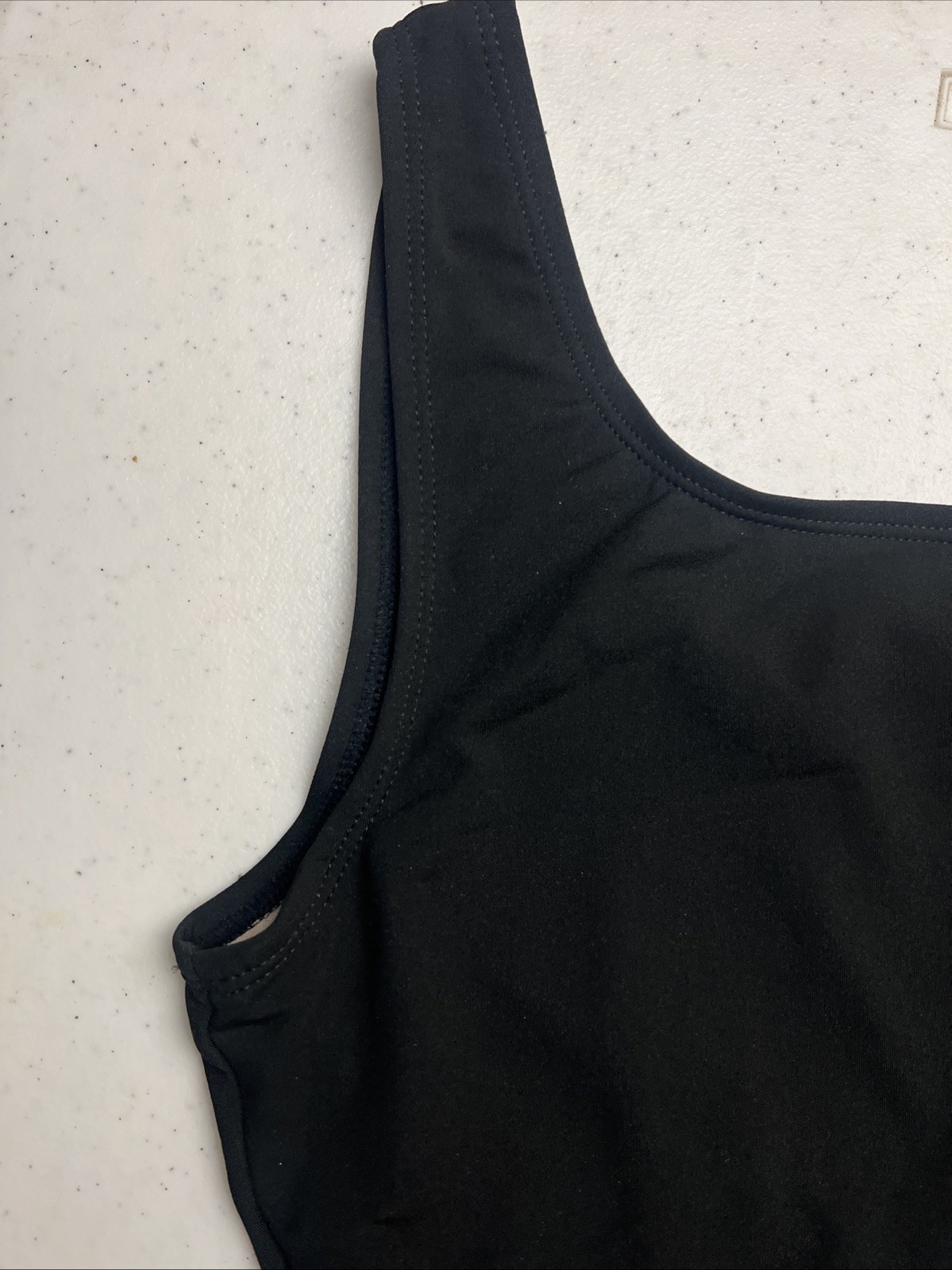 Ocean Aqua Shape Swimwear Size 16 Black One Piece Chlorine Resistant