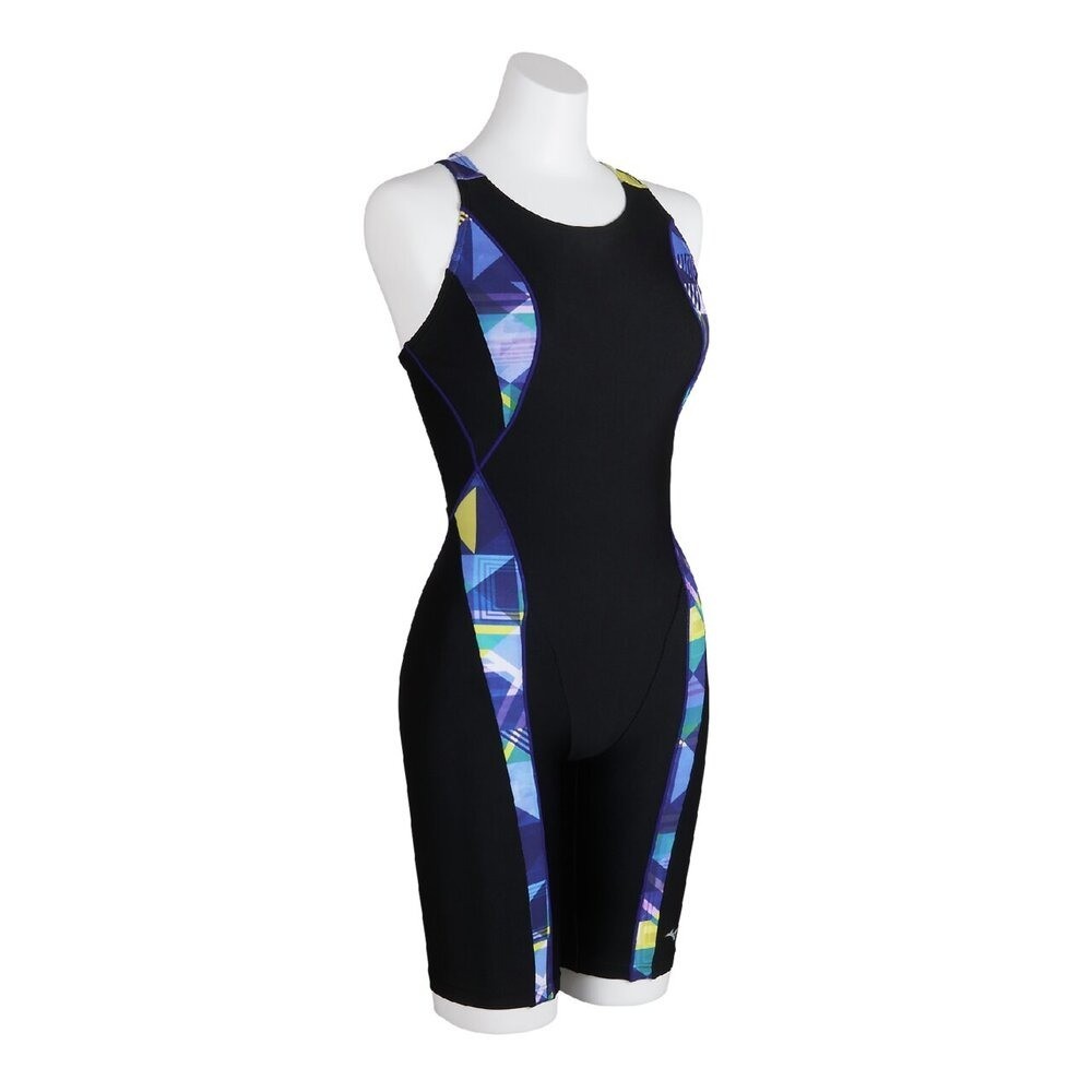 Mizuno Women’s Stroke ONE Swim Fitness One-Piece (All-in-One) N2JGC86197 Black