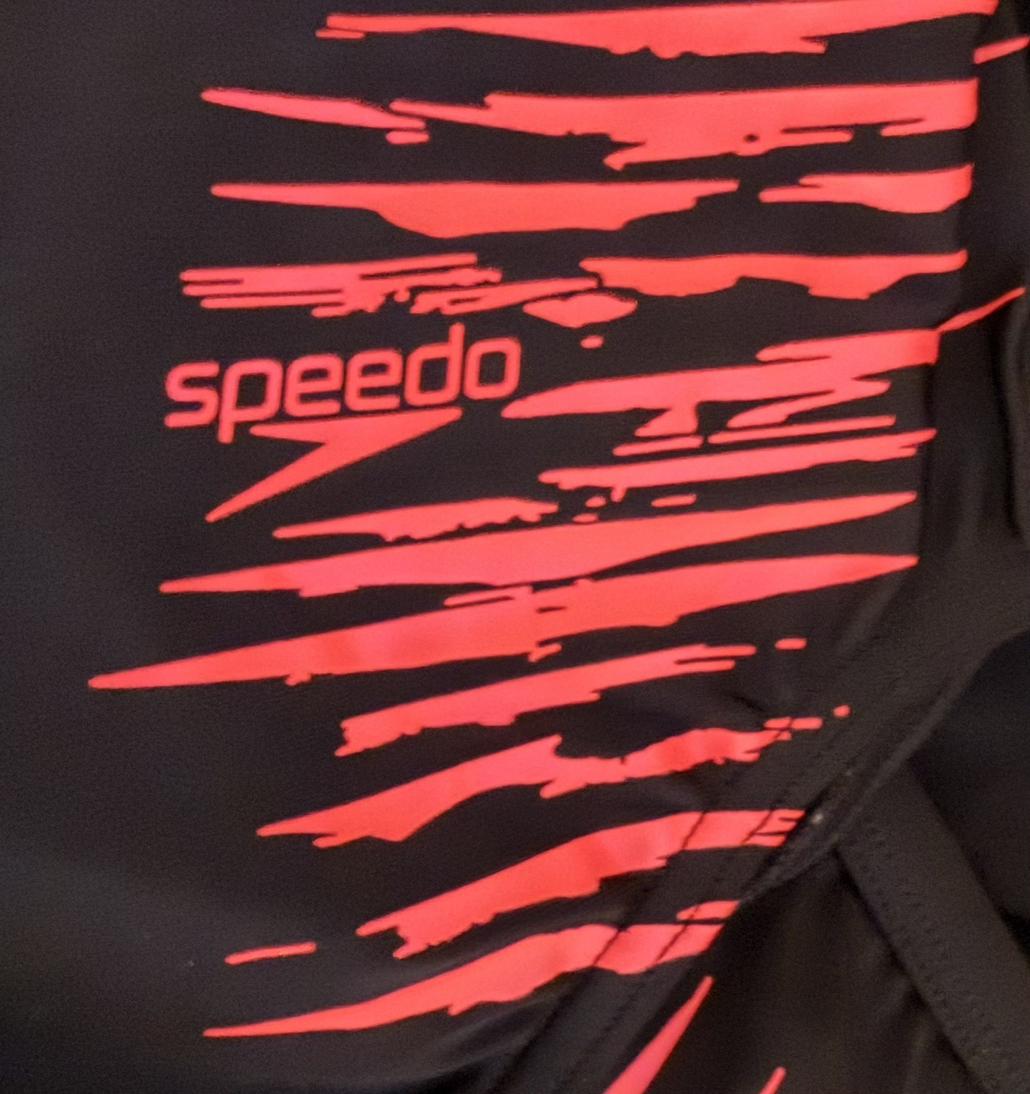 Speedo Pro LT One Piece Swimsuit Black Red Orange Racerback Size 14/40 Women’s