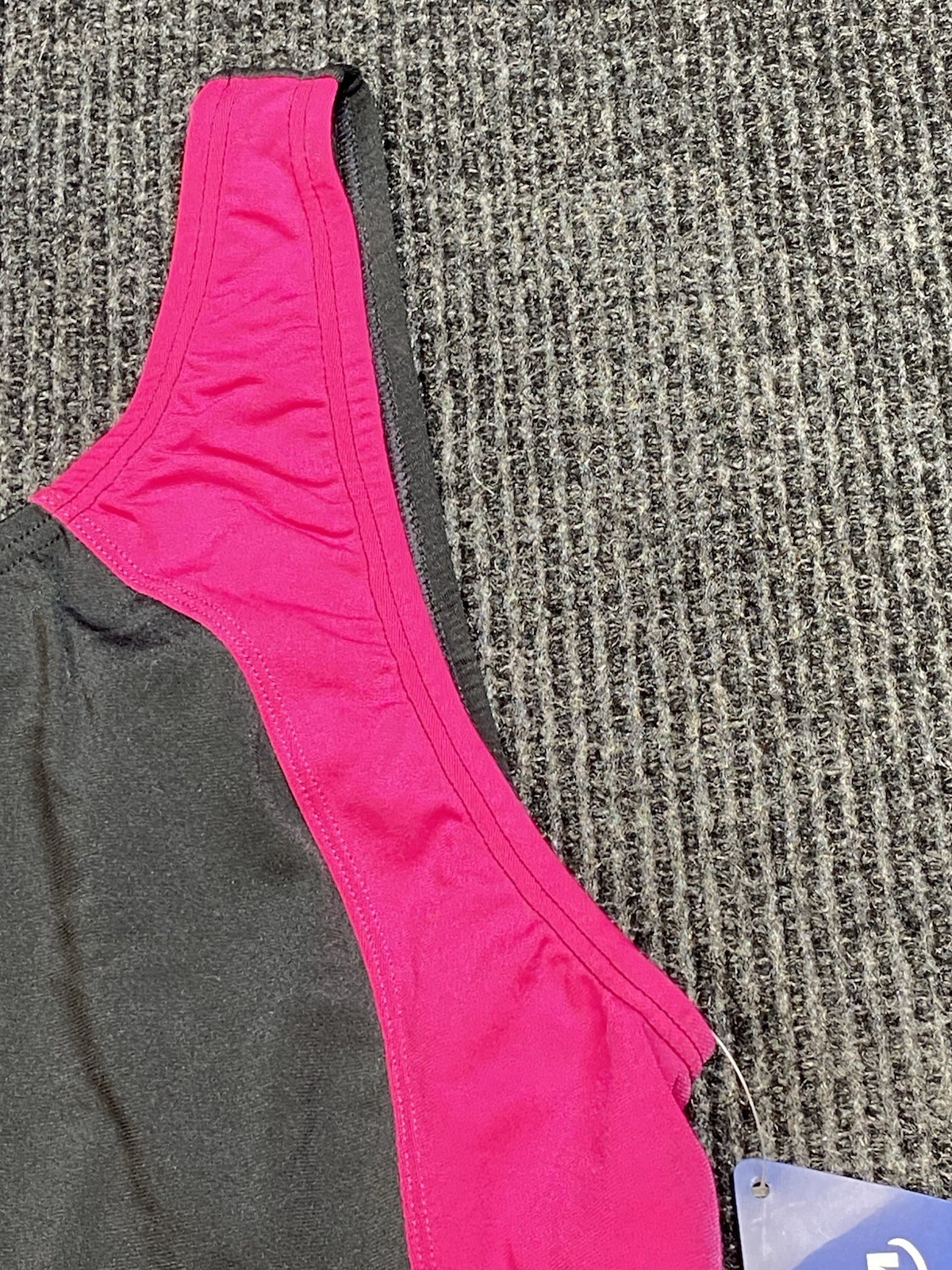 WATERPRO Splice Unitard Poly/PBT Competitive Swimwear Black/Pink Size 24