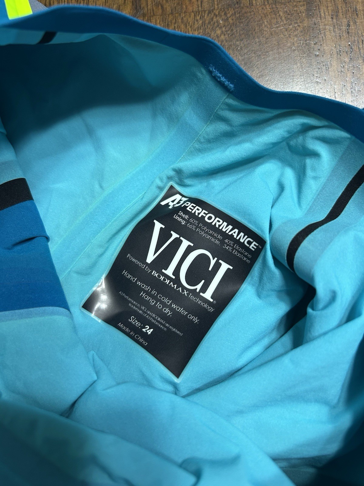 A3 Performance VICI Female Technical Racing Swimsuit Size 25 Teal