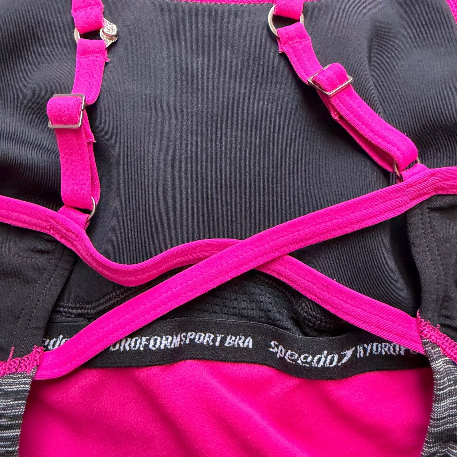 Speedo Endurance Lite Gray and Pink Swimsuit