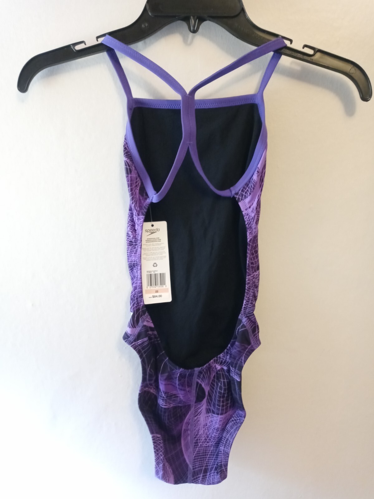 Speedo Women’s Endurance+ Cyclone Strong One Back Swimsuit Size 22 Purple