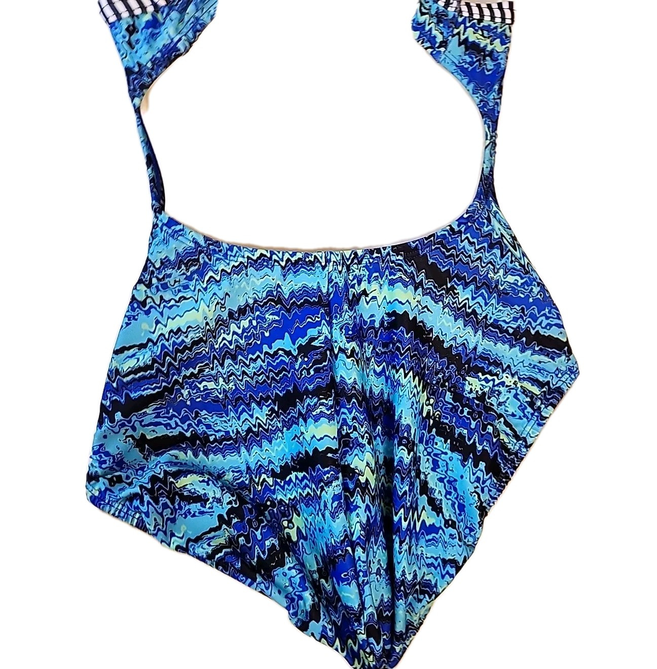 Dolfin Uglies Womens Racerback Swimsuit Size 36 Blue Multicolor One Piece Swim