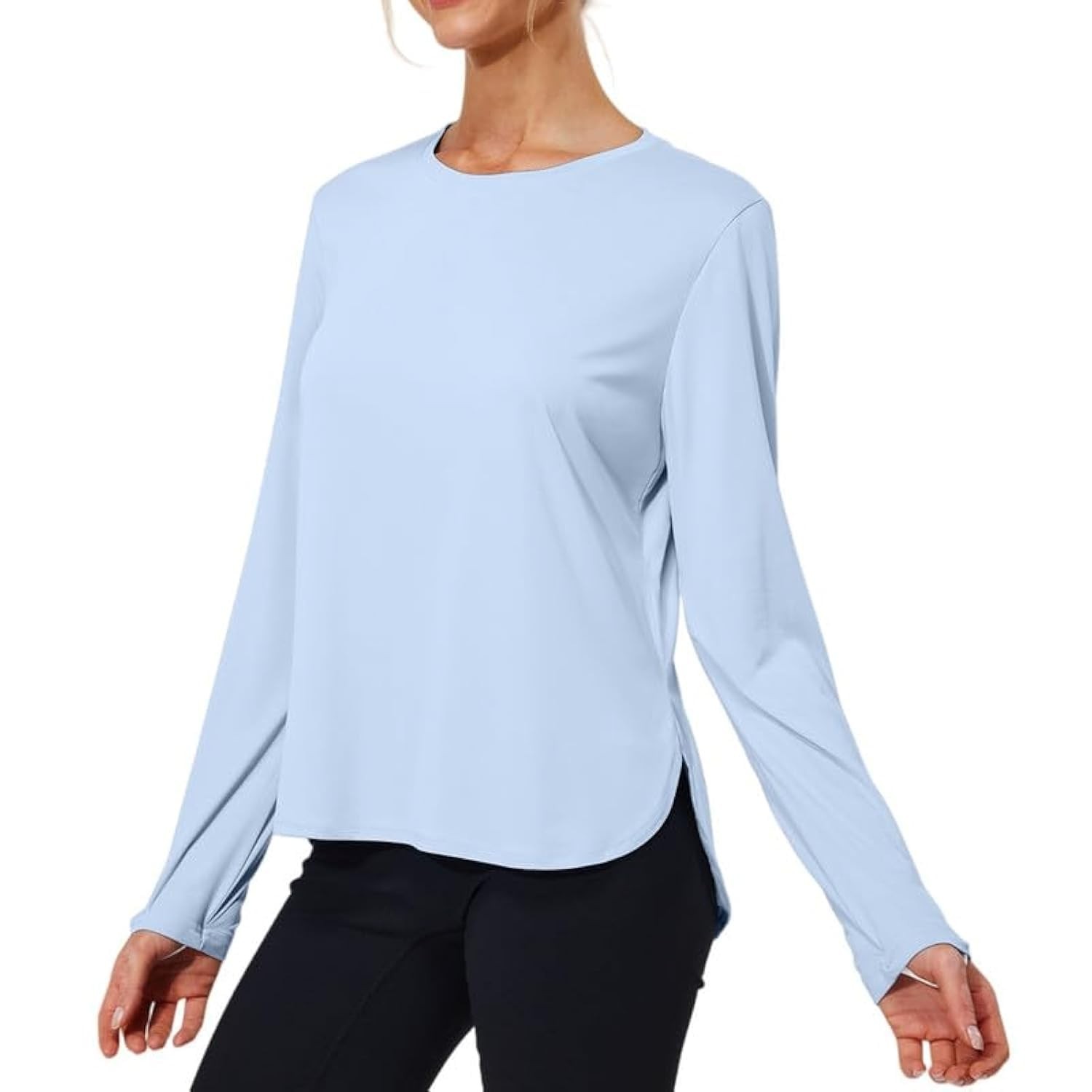 Women’s Sun Protection Shirts UV SPF UPF 50+ Long Sleeve Rash Guard Hiking Ru…