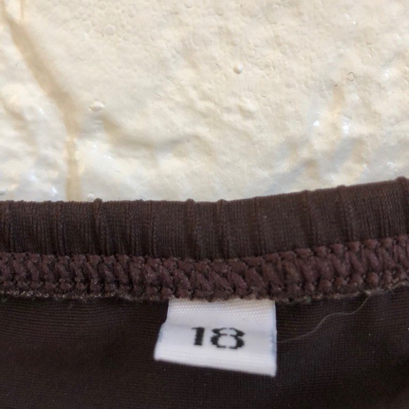 Speedo brown swim skirt bikini bottoms plus size women’s size 18