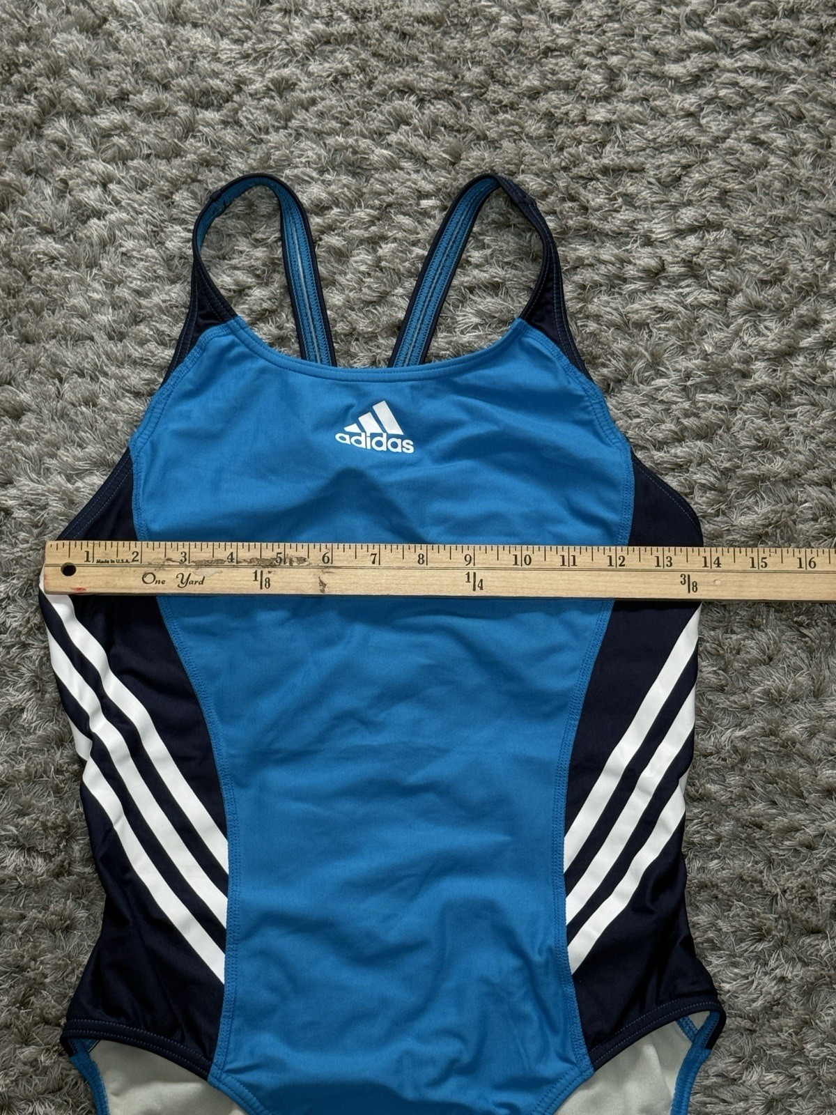 Adidas Womens One Piece Athletic Swimsuit Performance Training Swimwear Size S/M