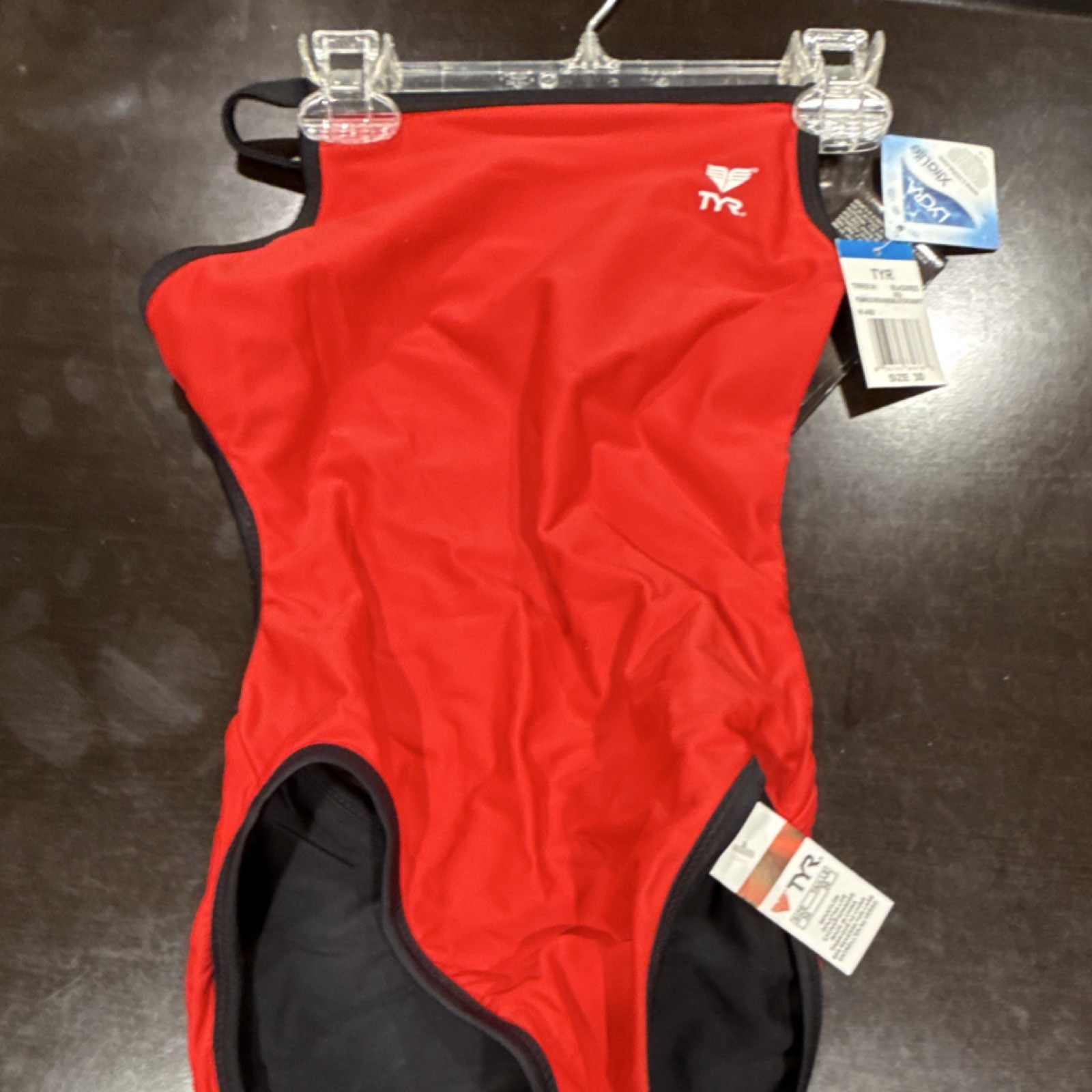 TYR Reversible Crossfit Competitive Swimwear One Piece Female Size 30 Red/Black