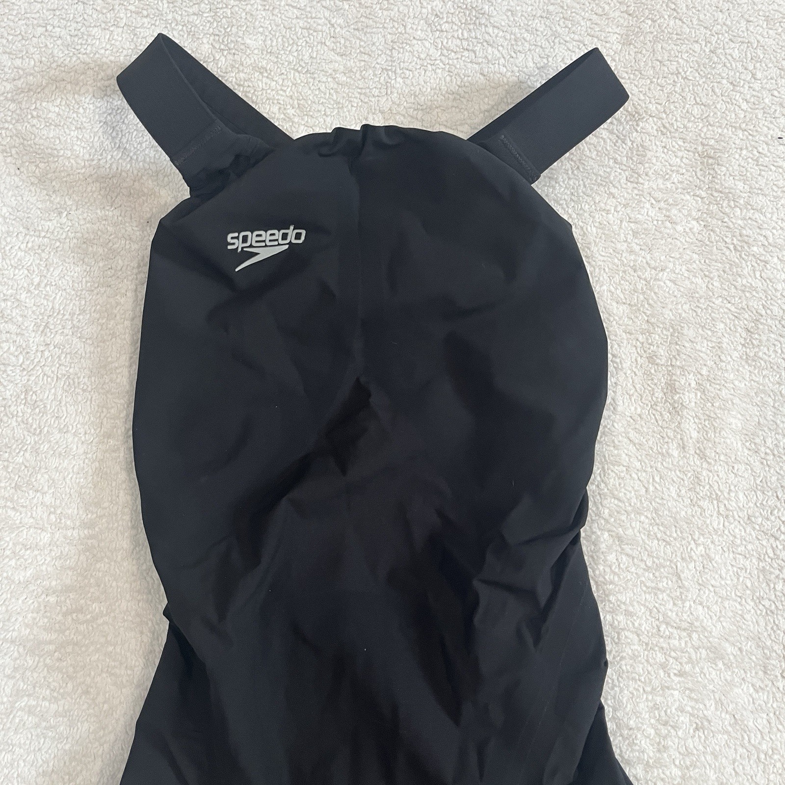 SPEEDO Womens Black LZR Racer Pro Recordbreaker Kneeskin Swim Suit Size 16