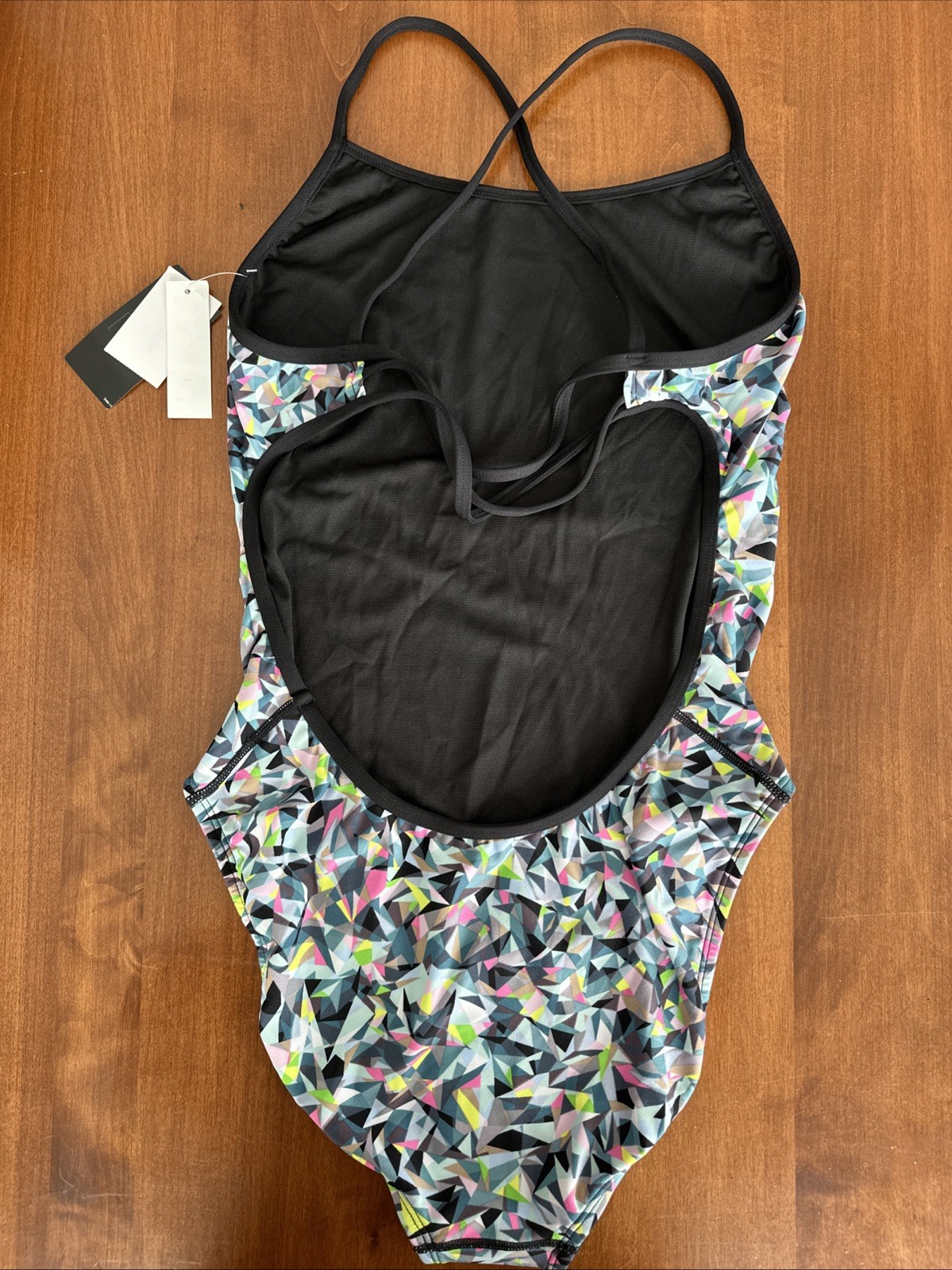 TYR Women’s Durafast Elite Trntyfit Prsmbrk BLK Size 36 (LG) Swimwear NWT