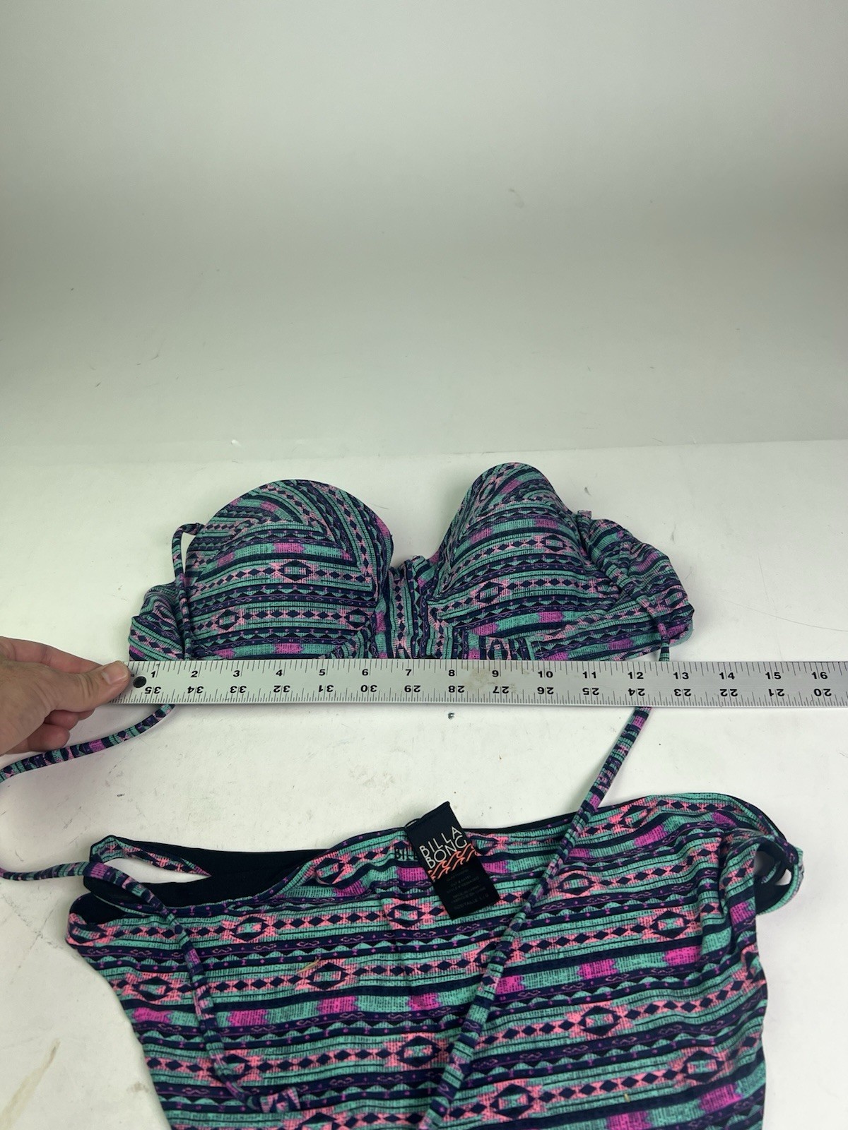 Billabong Geo Delight Swimwear Bikini Set Top & Bottom Women’s Size L