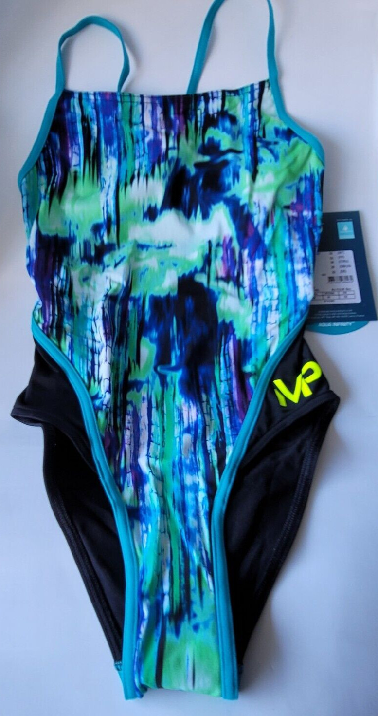 Michael Phelps Training Racing Swim Suit with Aqua Infinity Tech! Women Size 26