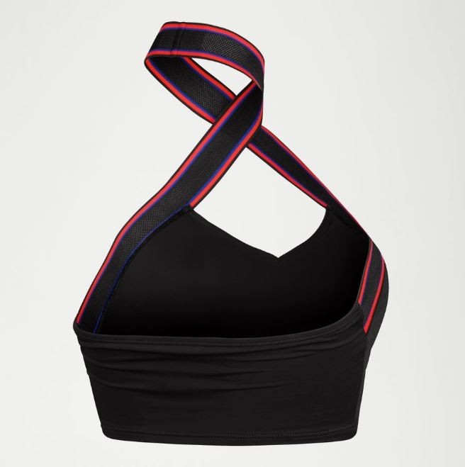 Speedo Women’s Flu3Nte Halter Crop Top Recycled Quick Dry Swim Crop Top