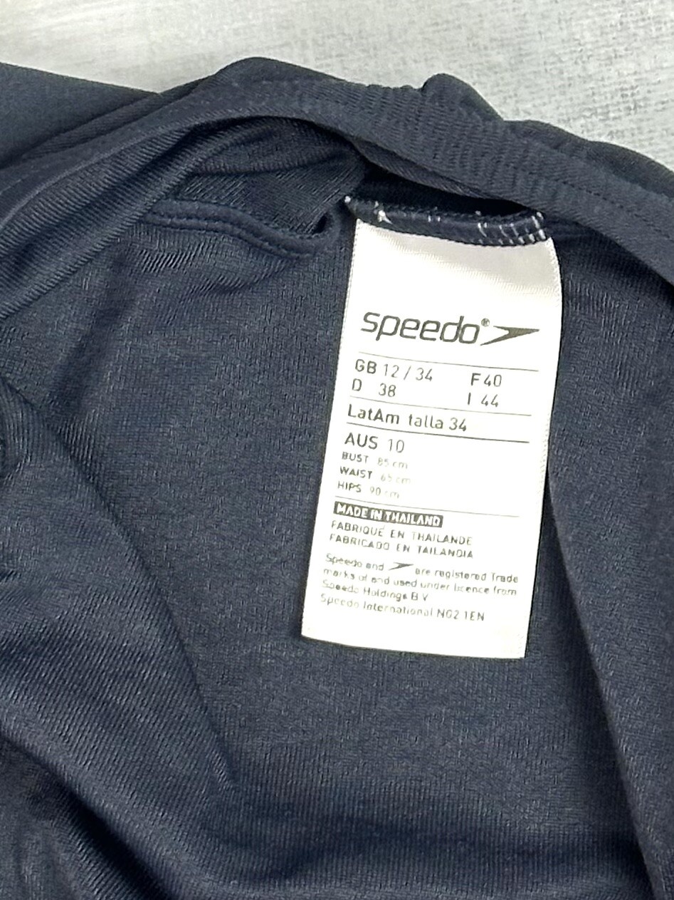 Speedo Women’s UK12/34 Navy ECO Endurance+ Swimsuit Swimming 0179