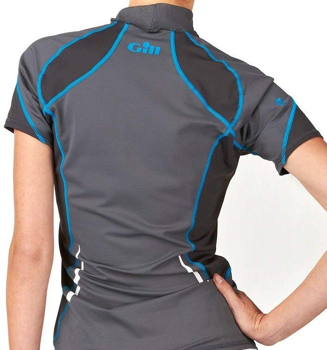 Gill Women’s Short Sleeve UV Rash Guard Vest Swimwear Ash Gray