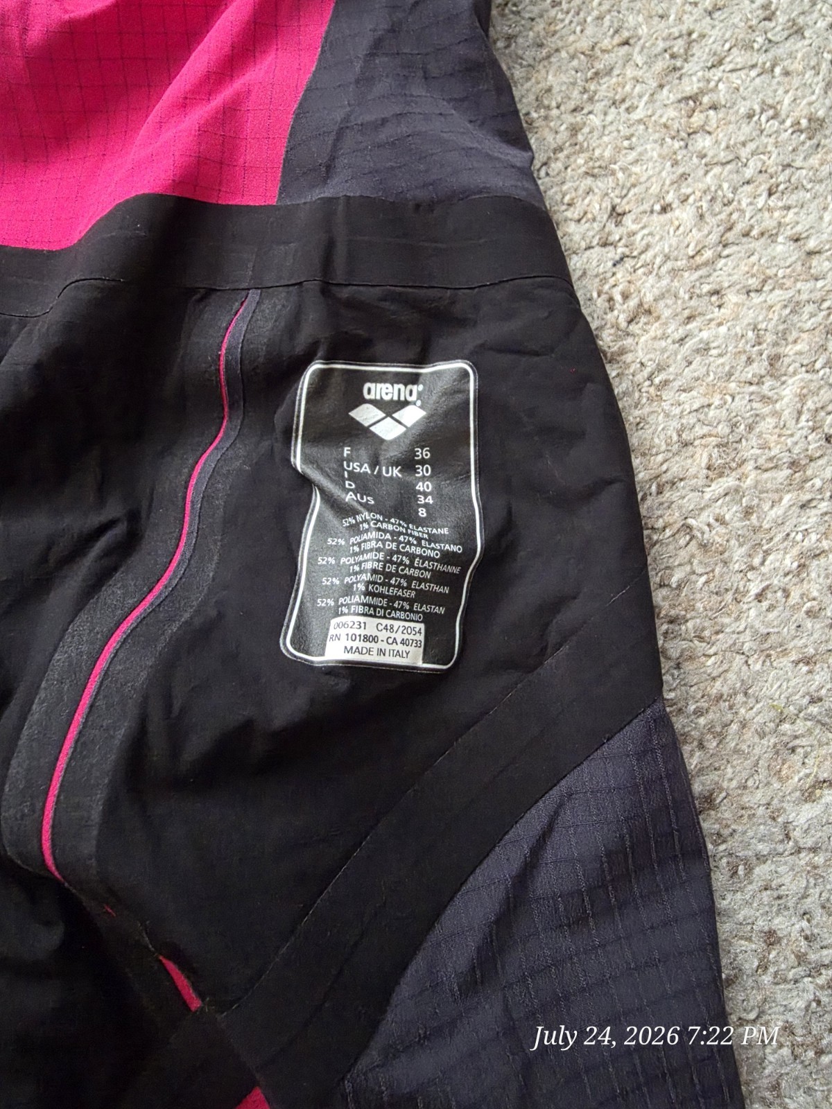 Arena Women’s Kneeskin Blue/Gray Size 28