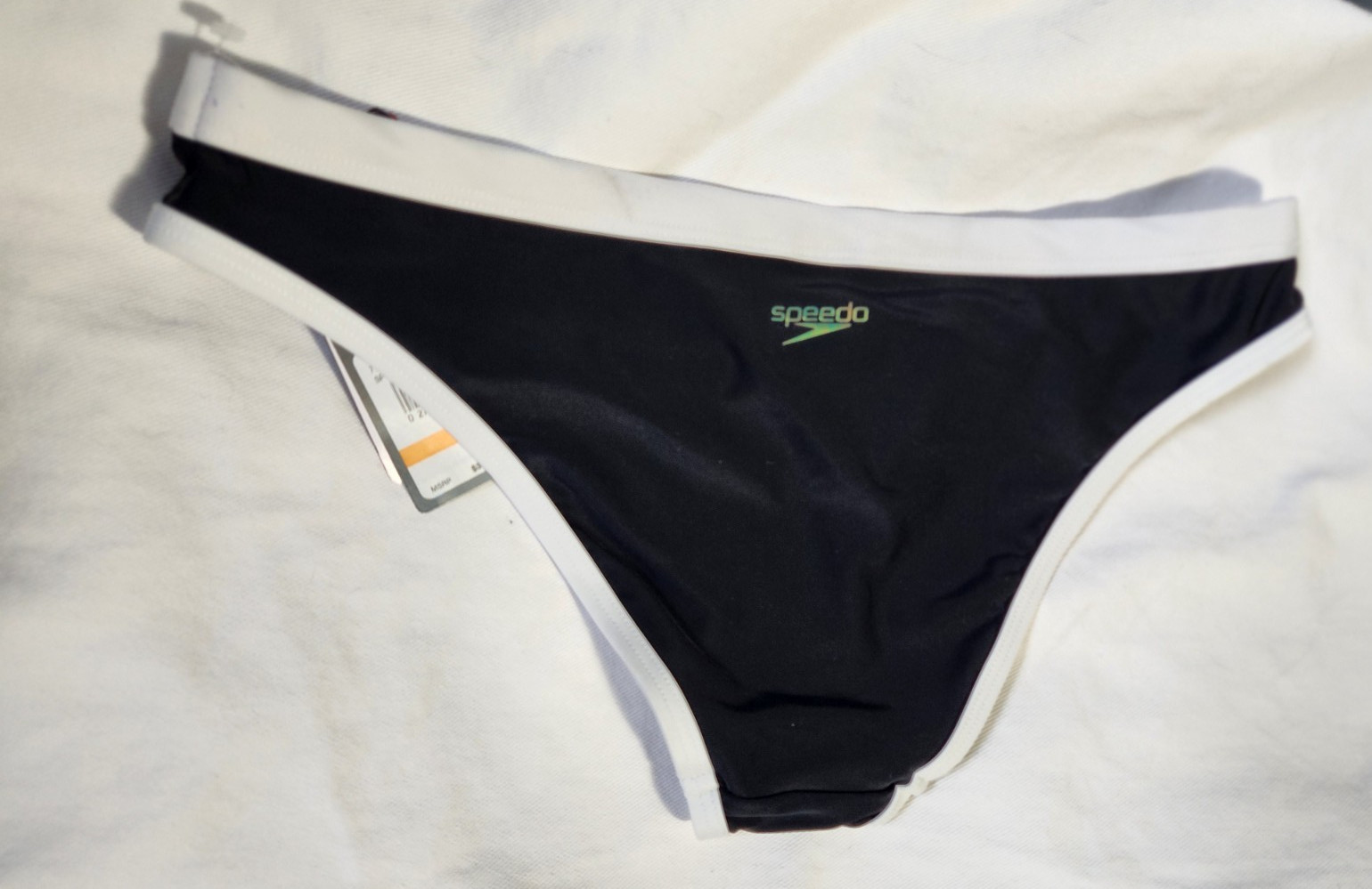 NEW SPEEDO Hipster Black Bikini Swim Bottom Women’s Size Small -UPF 50
