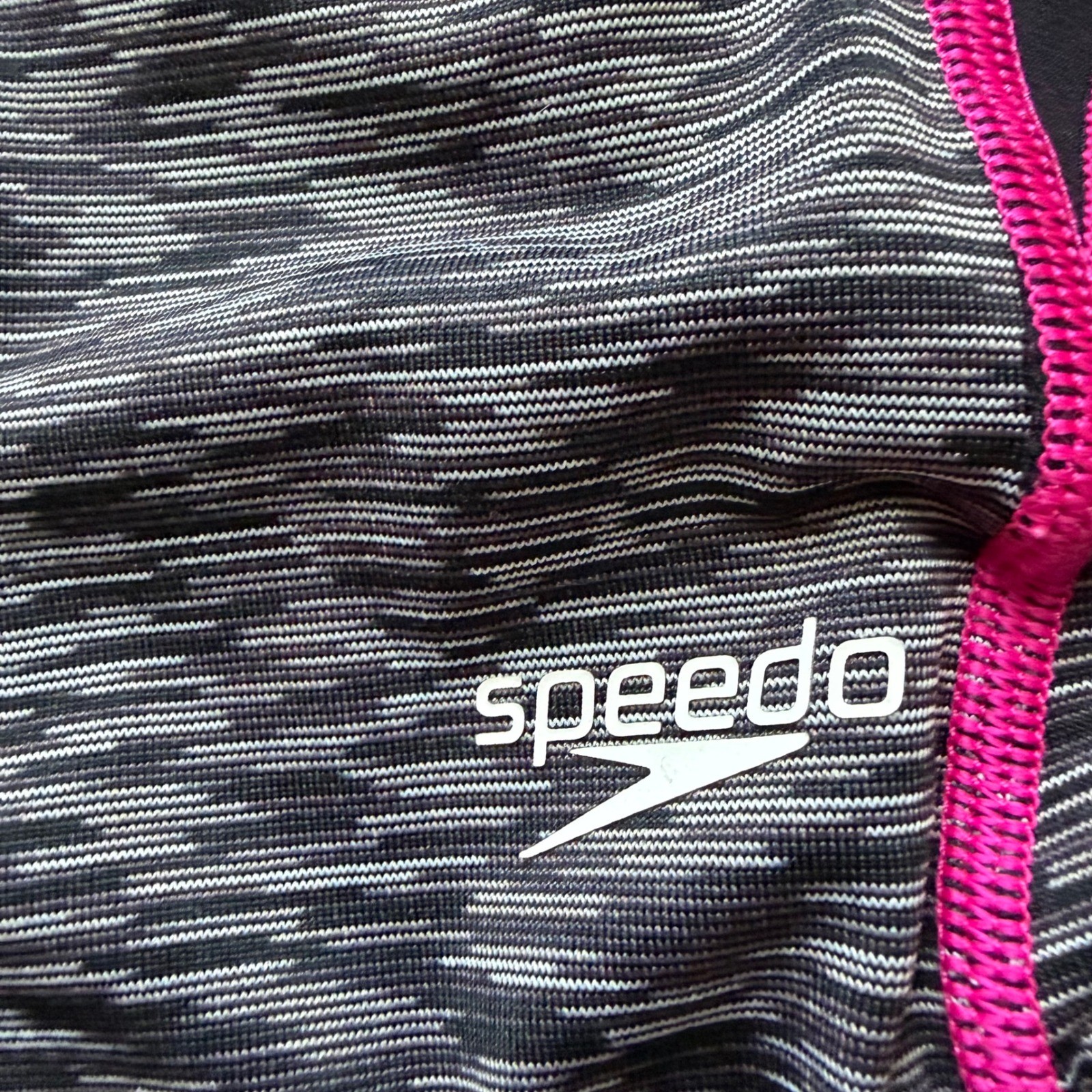 Speedo Endurance Lite Gray and Pink Swimsuit