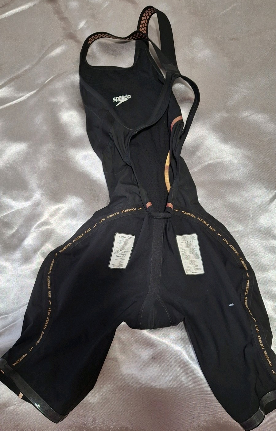 Speedo Fastskin LZR Pure Intent 8-11974 Suit Kneeskin Black/Rose Gold Size 23