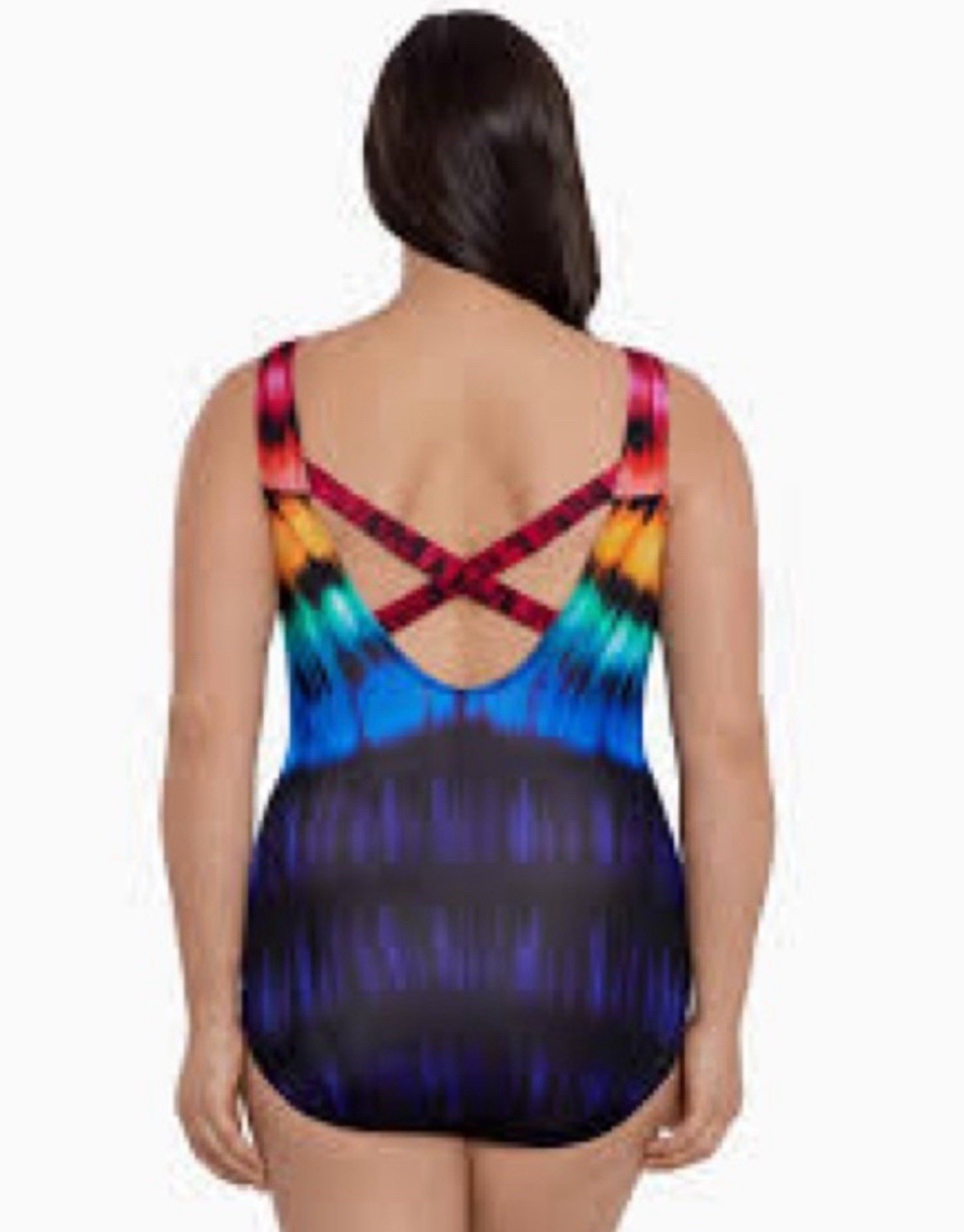 Longitude Heated Waters Crossback One Piece Swimsuit size 22