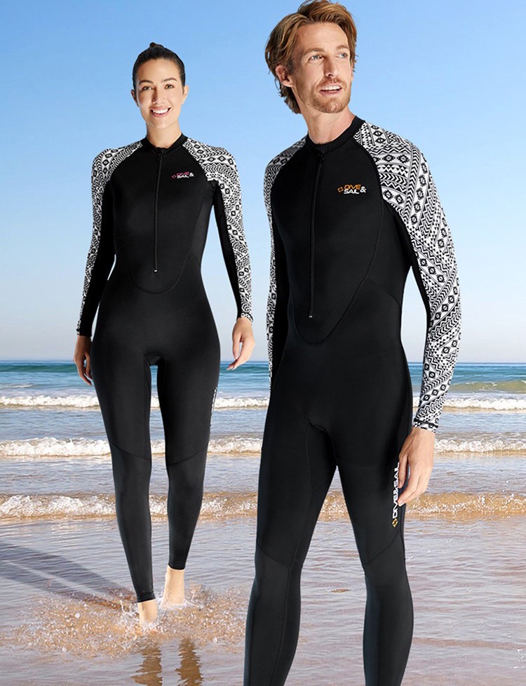 Dive Skins Swimsuit Full Body Rash Guard for Men Women Long Sleeve UV Wetsuits