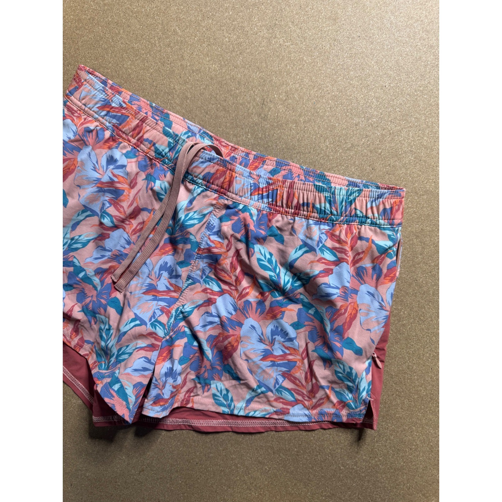 Fair Harbor Floral Print Board Shorts Quick Dry Swim Trunks L