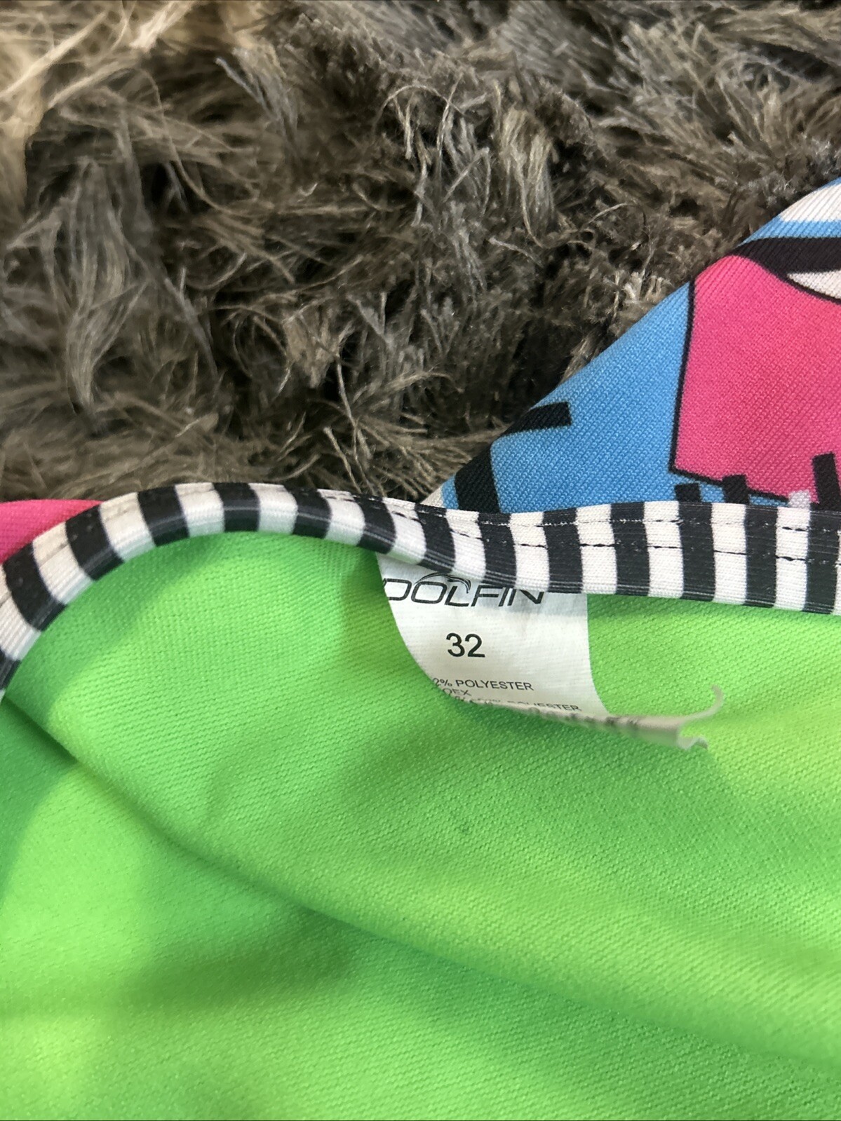 DOLFIN – UGLIES One Piece Swimsuit Womens Size 32 Purple Blue Pink Black