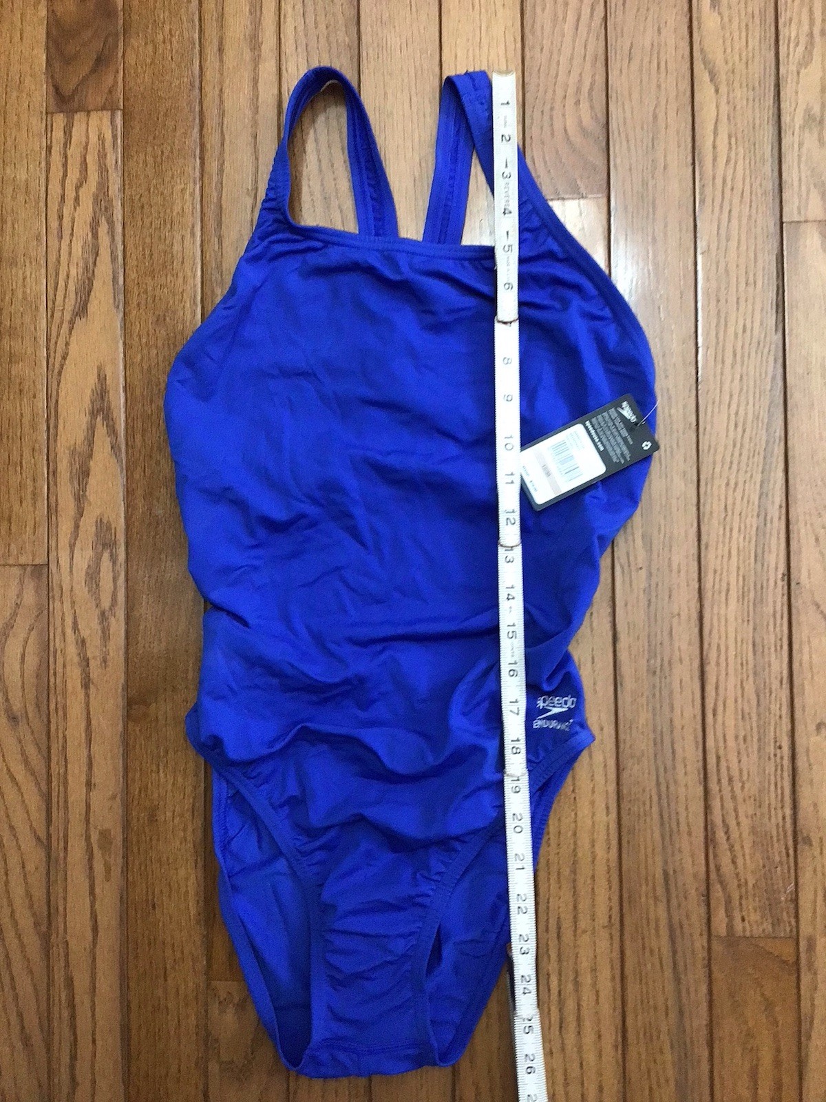 New Speedo Swimsuit 1 Pc Endurance Supro A Size 12/38 Royal Blue Racer (T1-10)