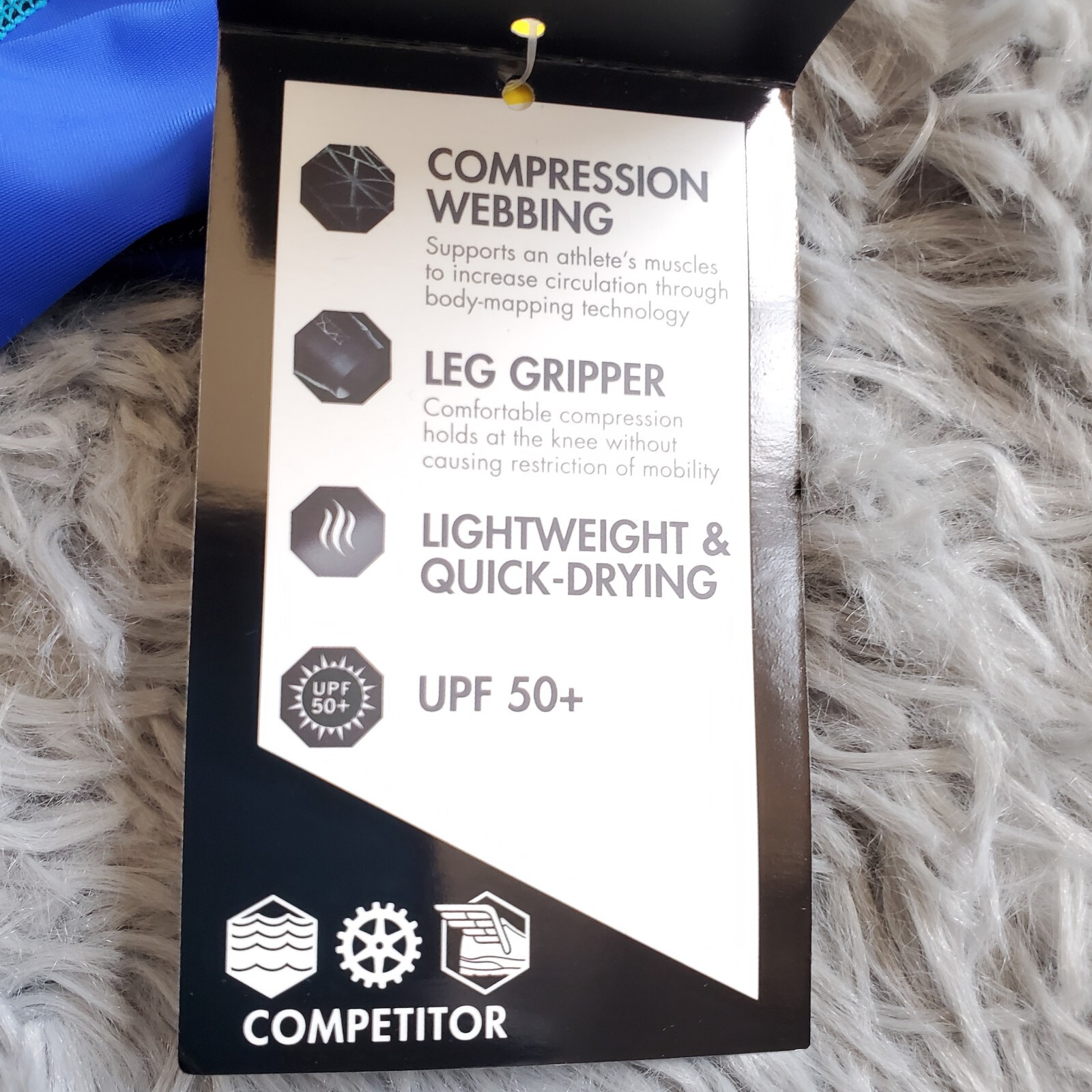 XS TYR Compression Webbing Triathlete Tank Rear Pockets Swim Mens XS MSRP $60