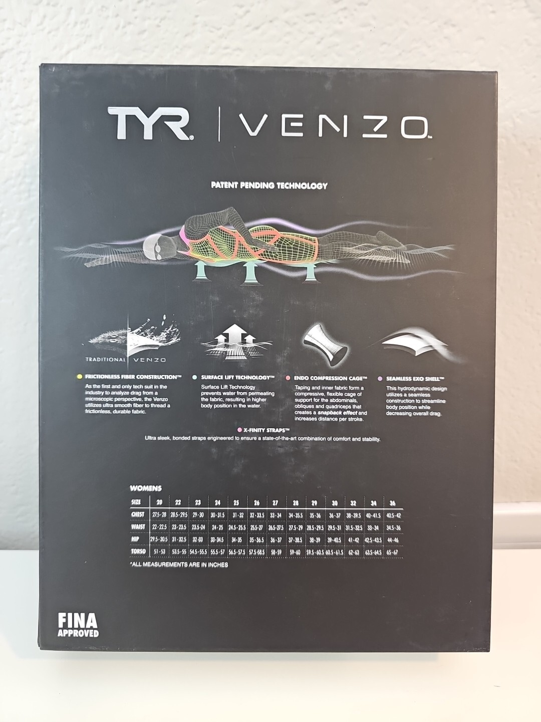 BRAND NEW | TYR | Venzo Genesis USA | Swimwear | Closed Back | Womens 32