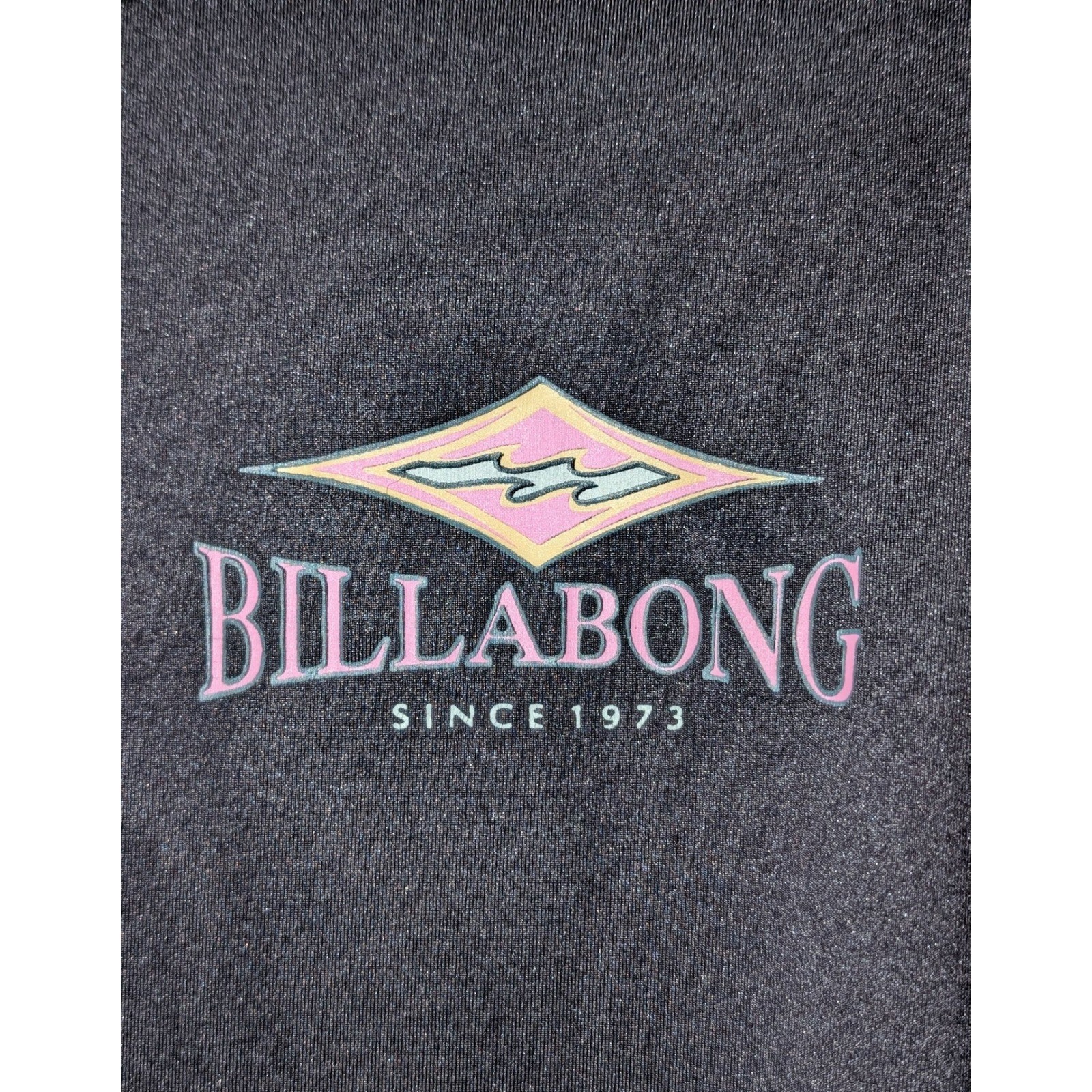 Billabong Women’s Black Long Sleeve UV Rash Guard Swim Shirt Medium Surf Beach