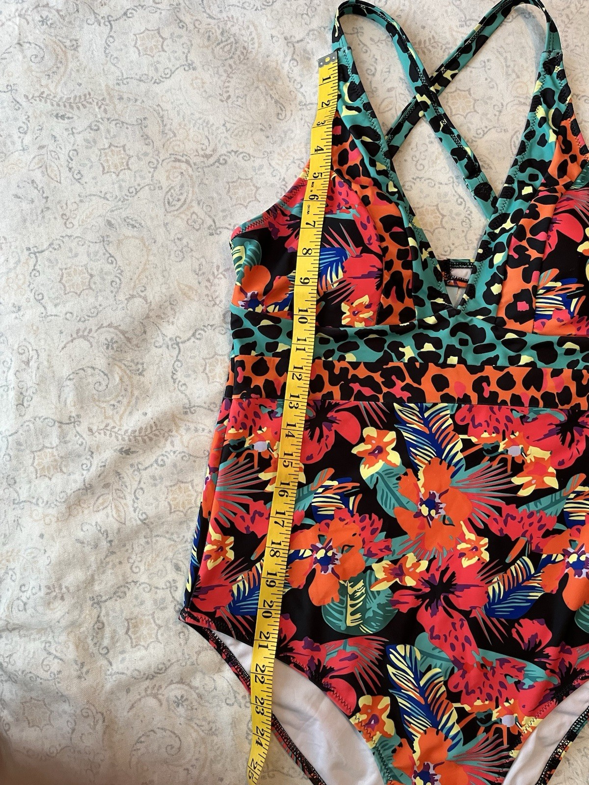 Live Life On The Beach, Women’s Swimsuit Multicolor XL One Piece