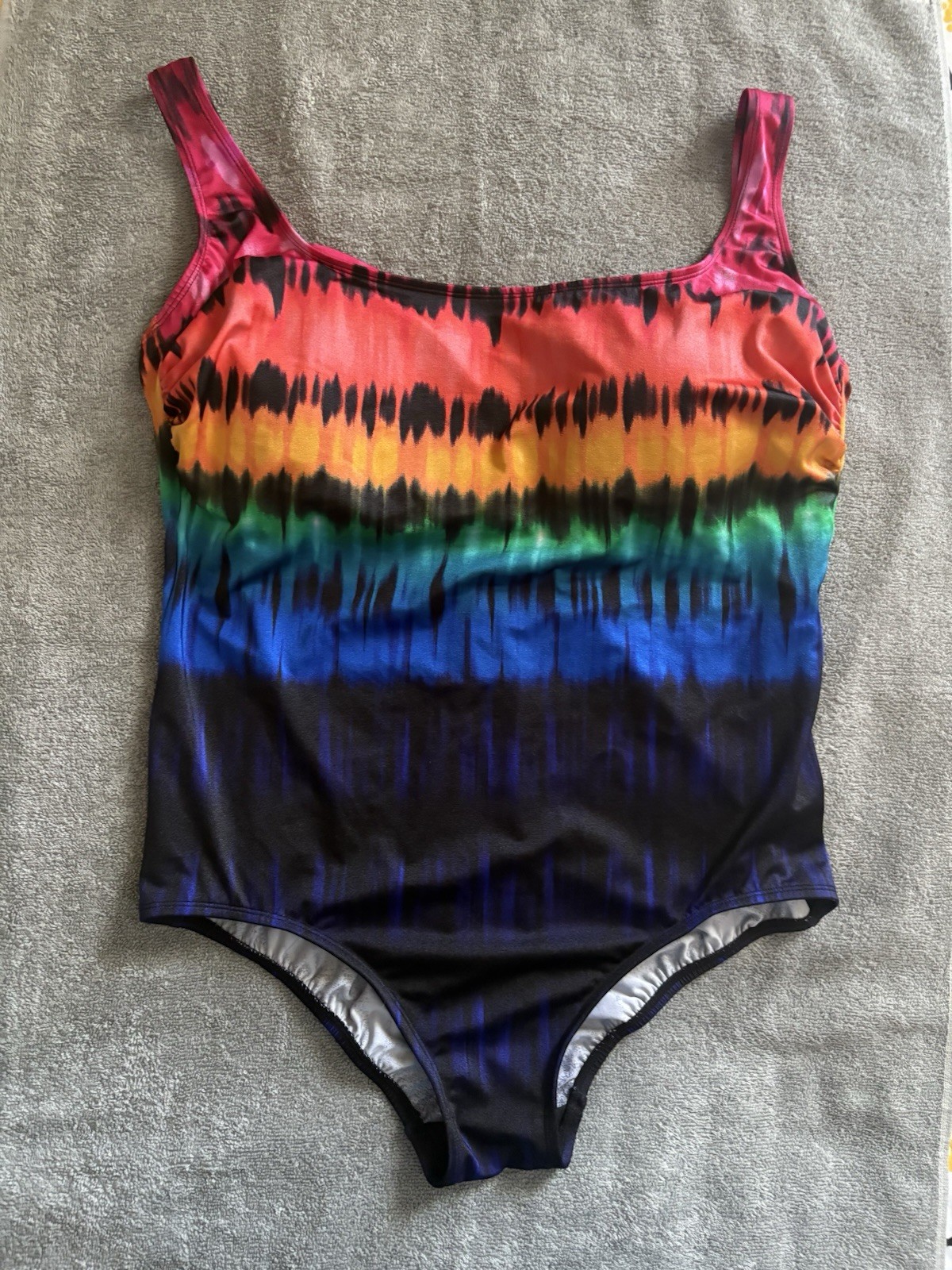Longitude Heated Waters Crossback One Piece Swimsuit size 22