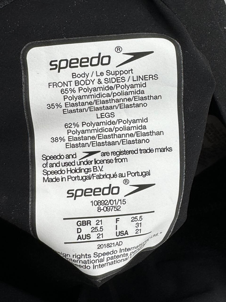 NWT – Speedo Women’s Lzr Racer X Open Back Kneeskin Swimsuit Black Size: 21