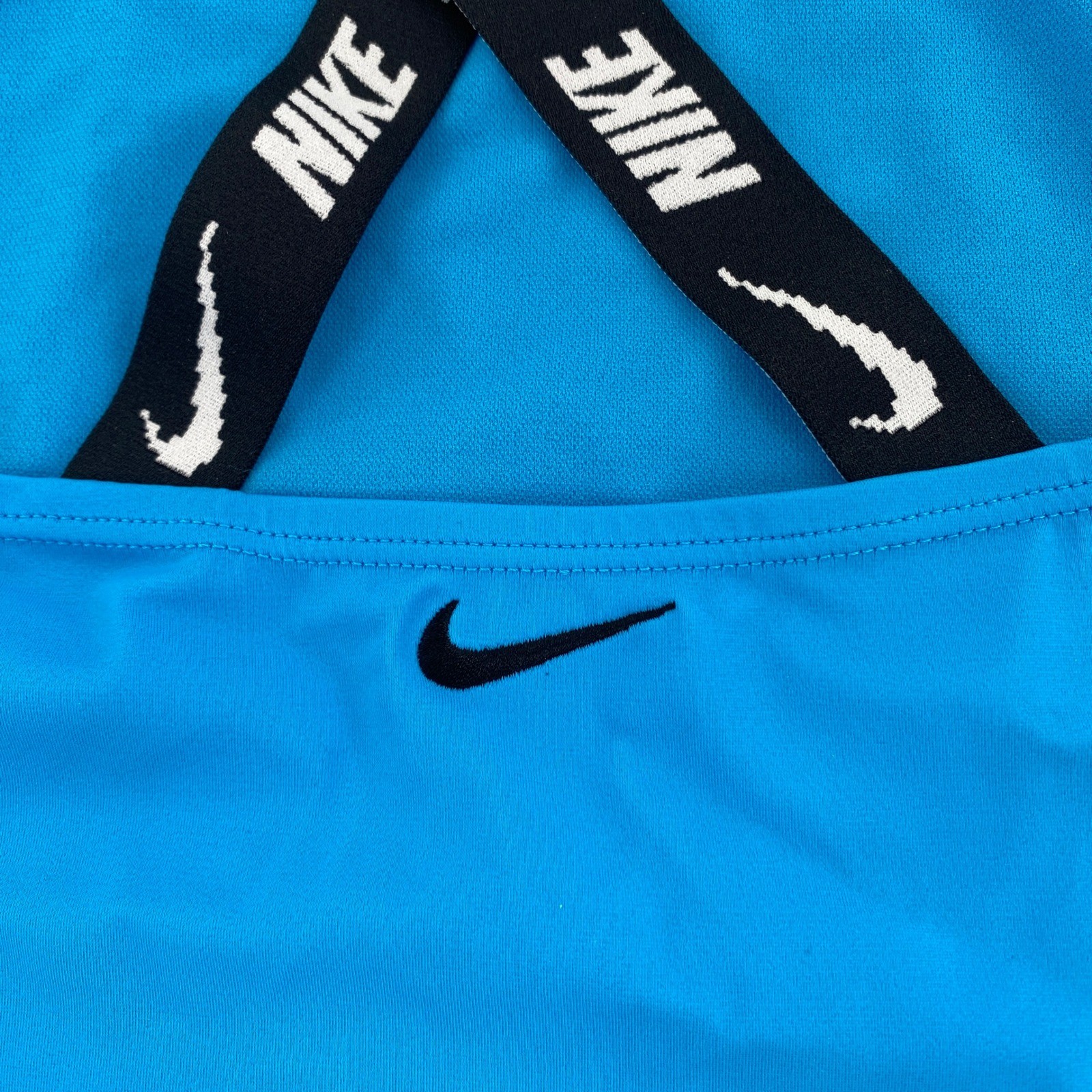 Nike Swim Pixel Swoosh Women’s Racerback Crop Top – Blue Extra Large XL