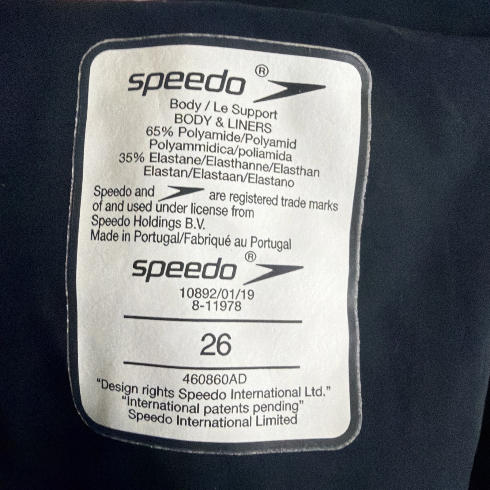 Women Speedo Fastskin Open Back Kneeskin Black – Size 26