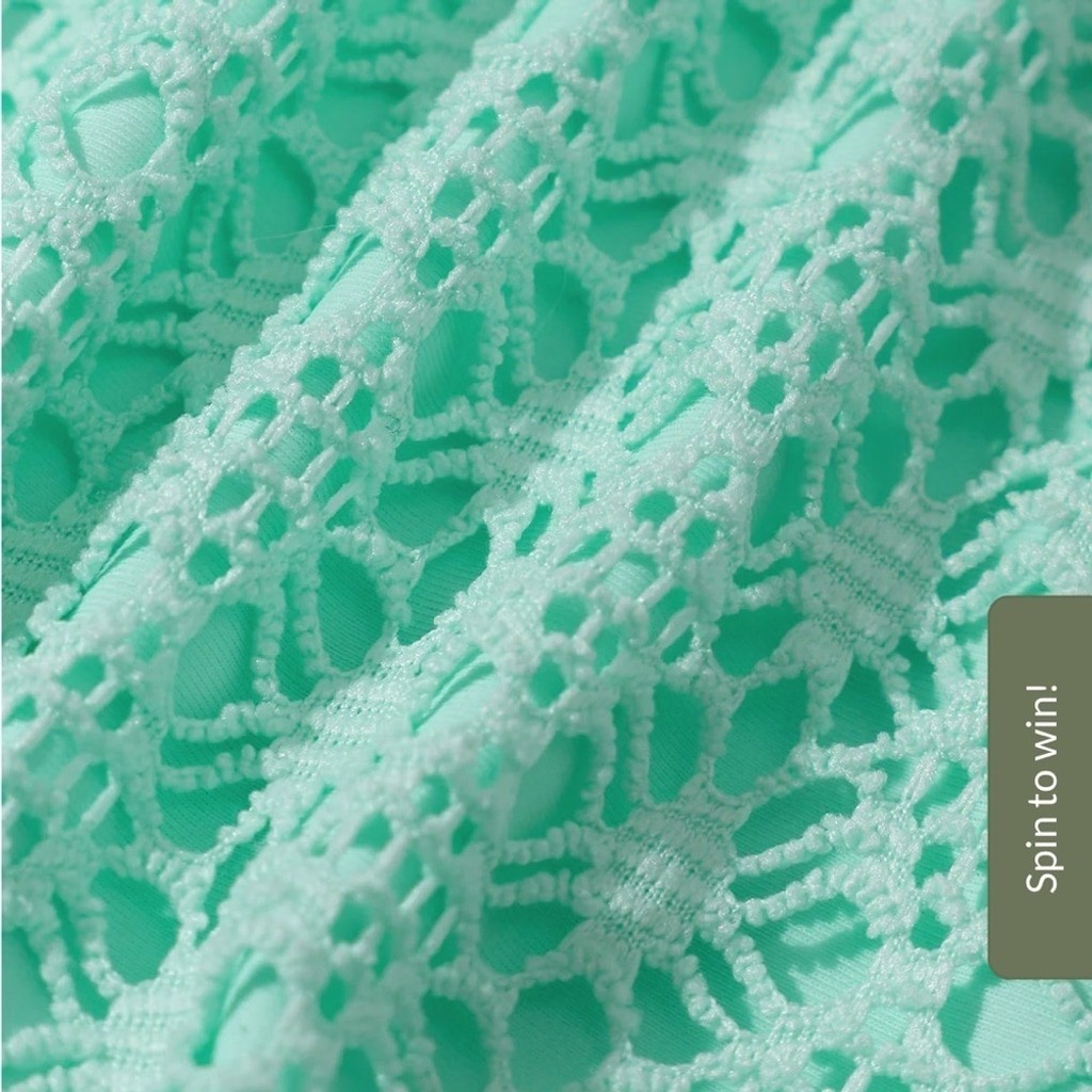 Berlook Cyan Mesh Underwire Bikini SET 34