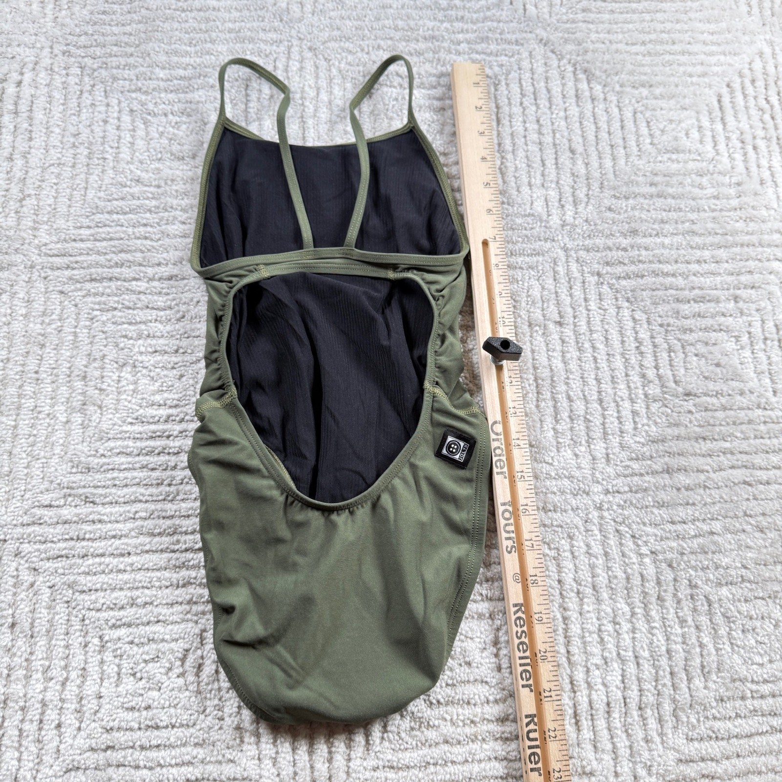 Jolyn Chevy Swimsuit Women’s 26 Olive Green Training One Piece Competitive Swim