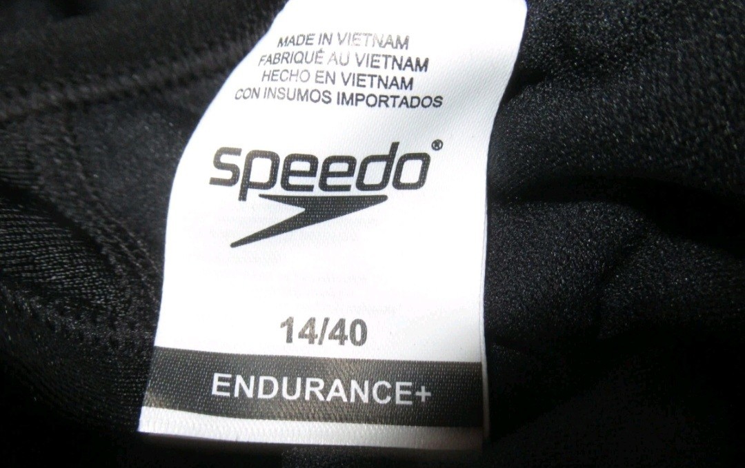Speedo Endurance Flyback Black Competitive Swimsuit 14/40 New