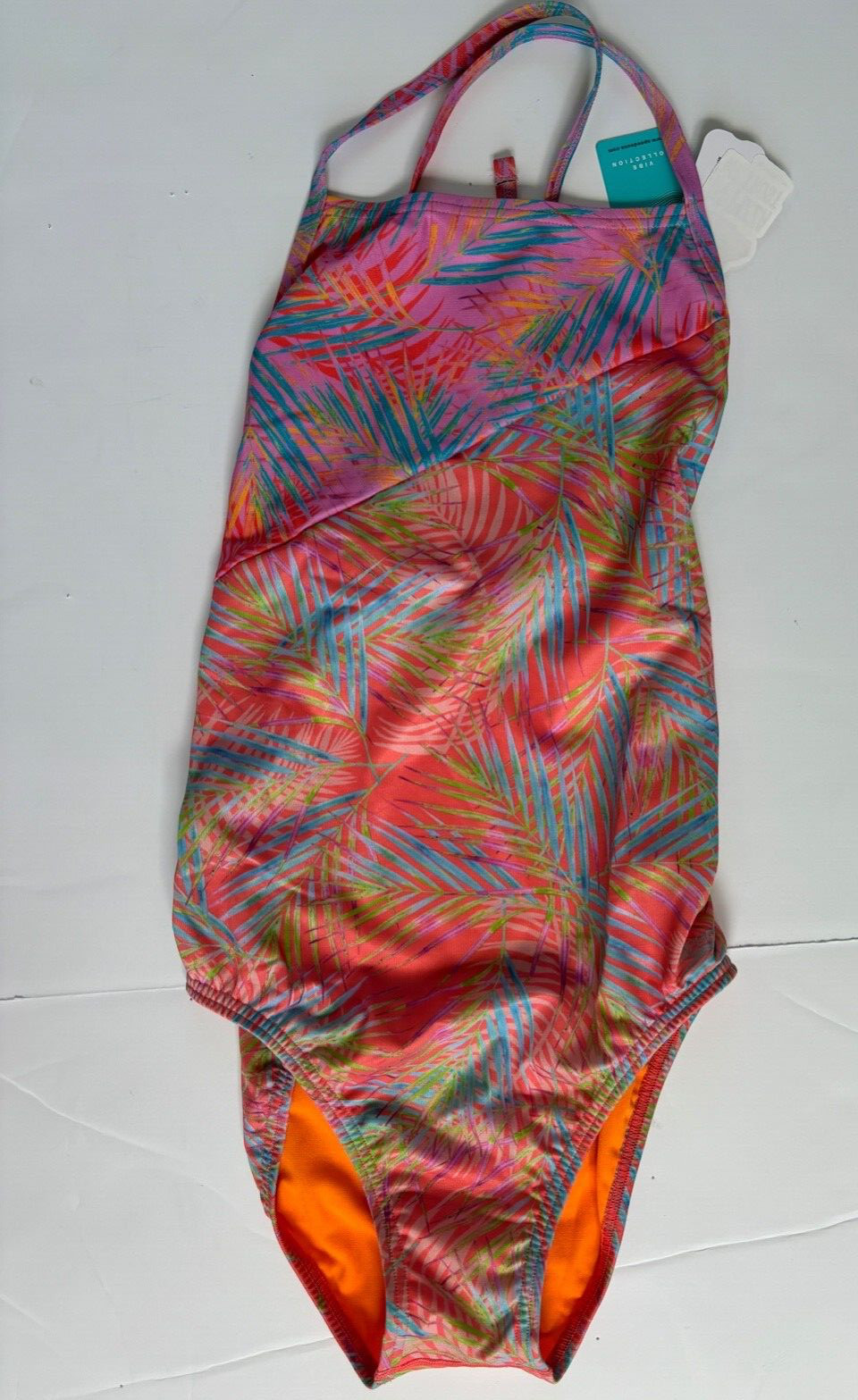 NWT Speedo Swimsuit Endurance Cheeky Womens 36 (10) 0range blue SEE SIZING