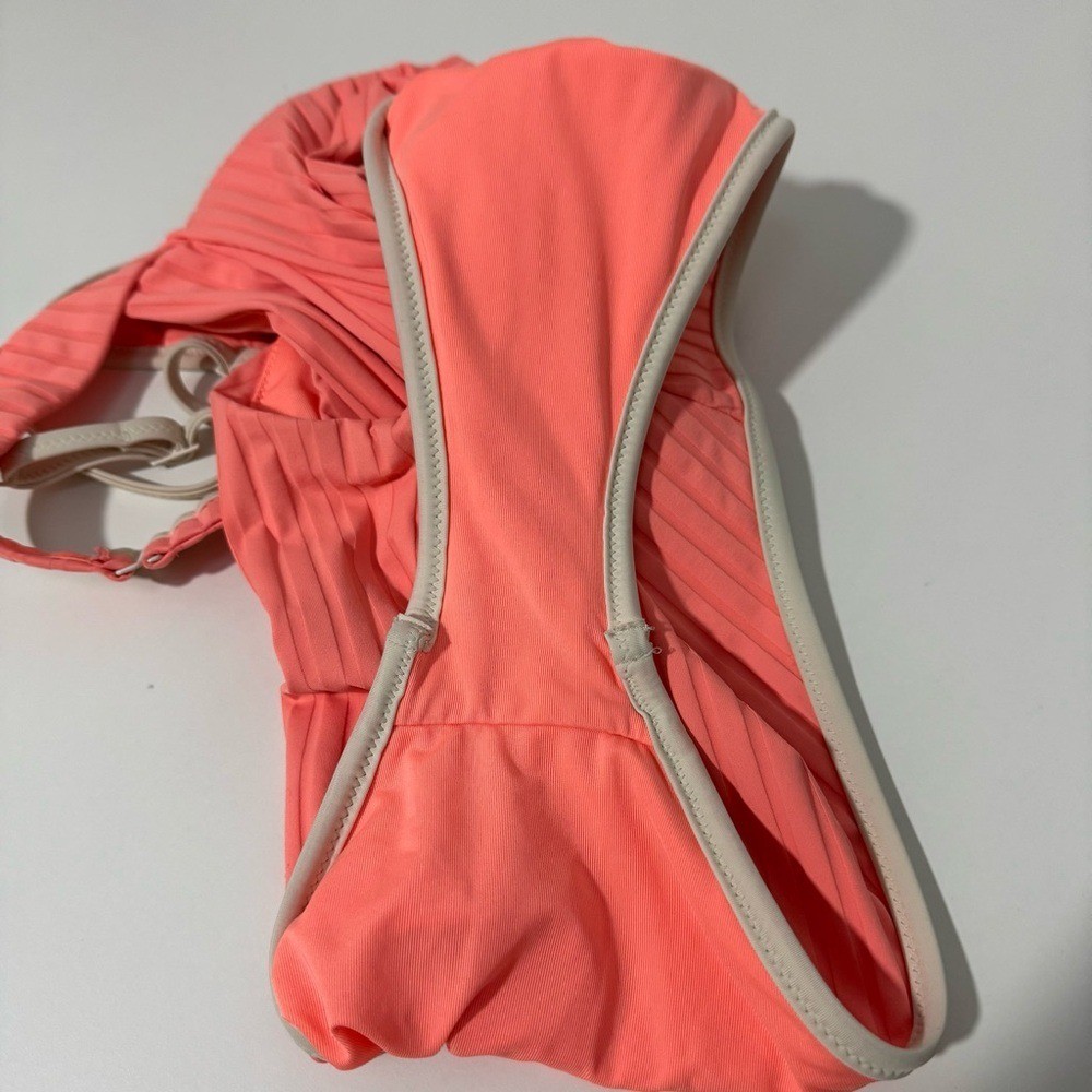 Aerie Real Good Wide Rib Underwire Full Coverage One Piece Swimsuit Medium Beach