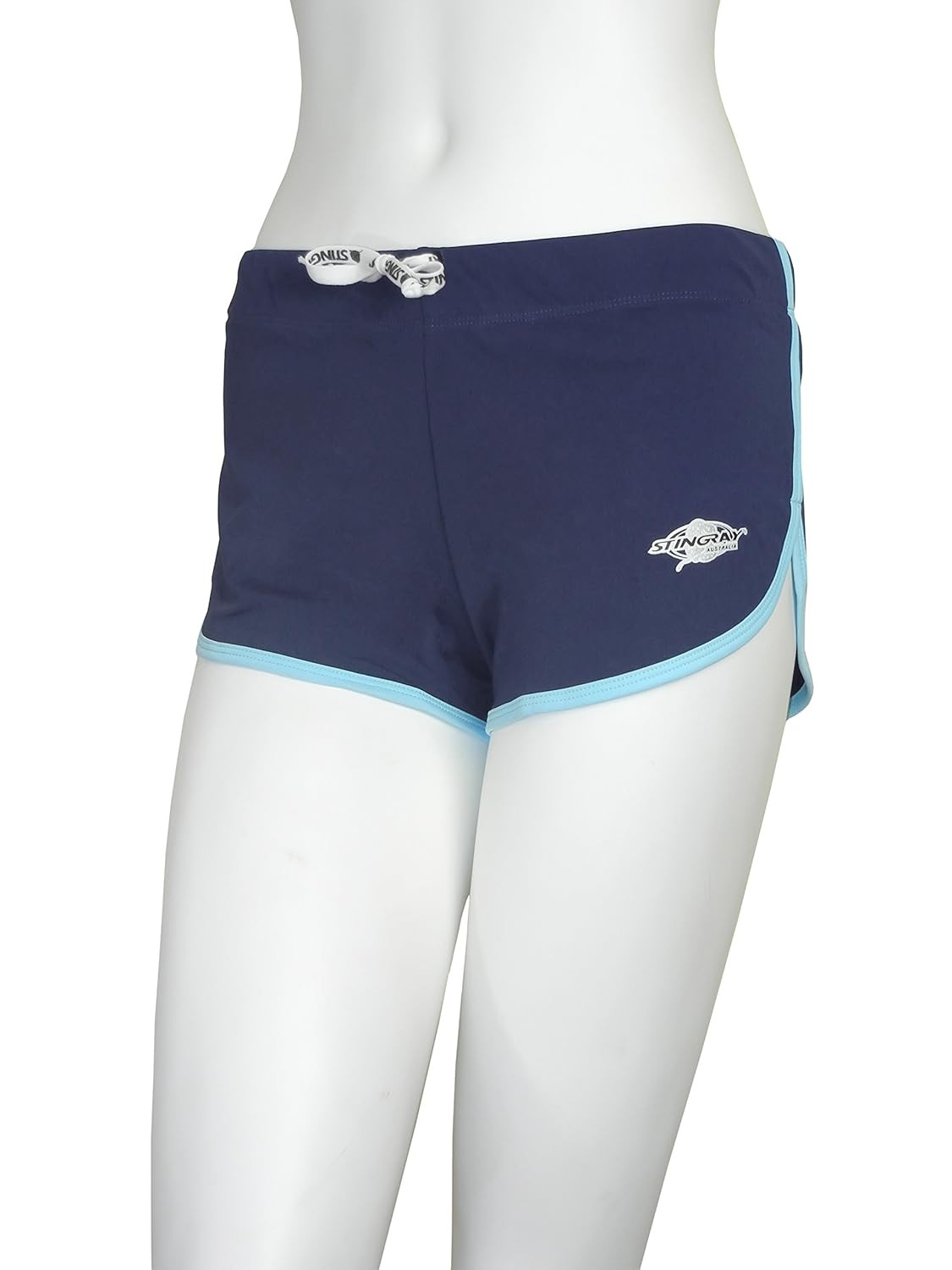 Stingray Ladies UV pants shorts, swimming trunks, Schwiemmen, Navy / Aqua, XL,